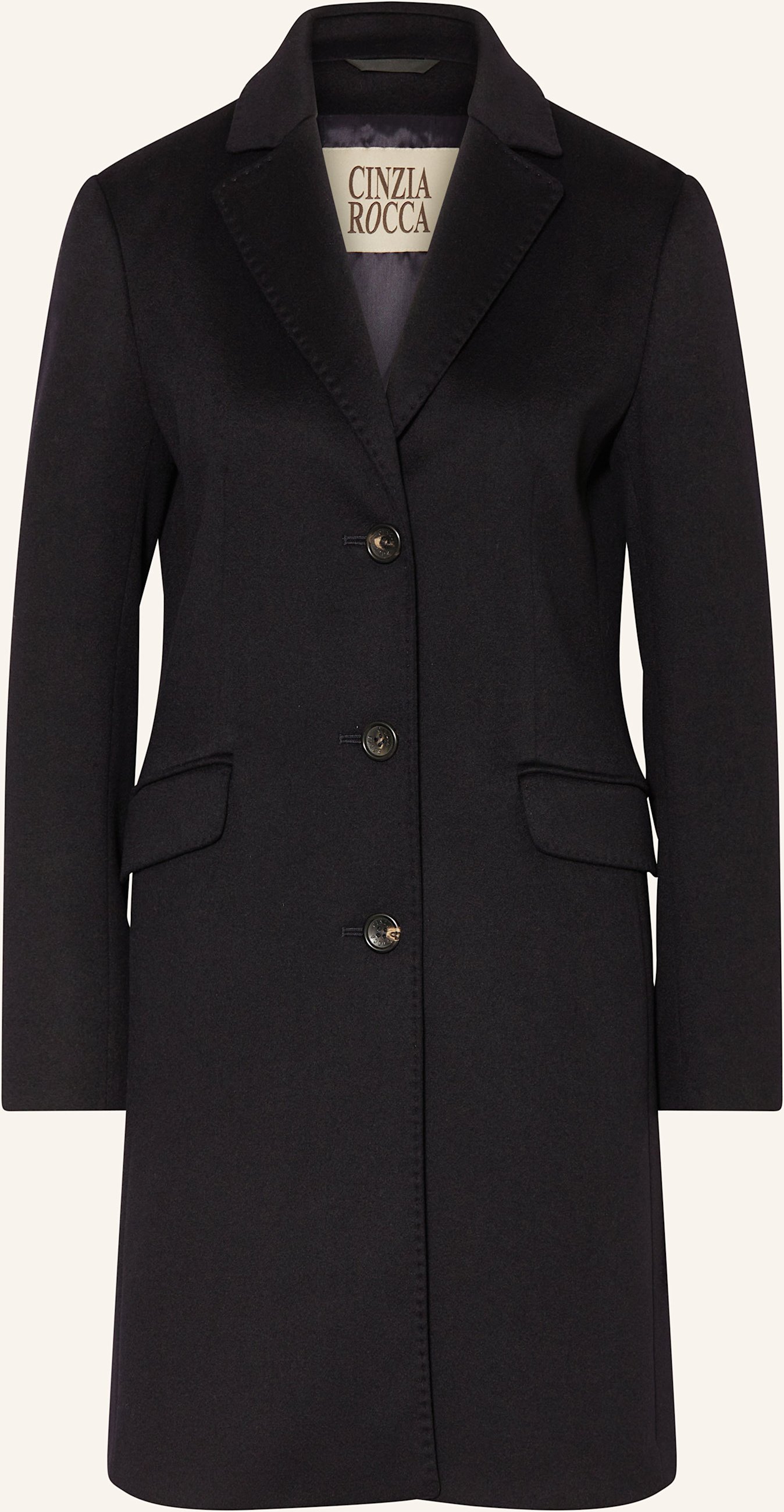 Cinzia Rocca Wollmantel blau