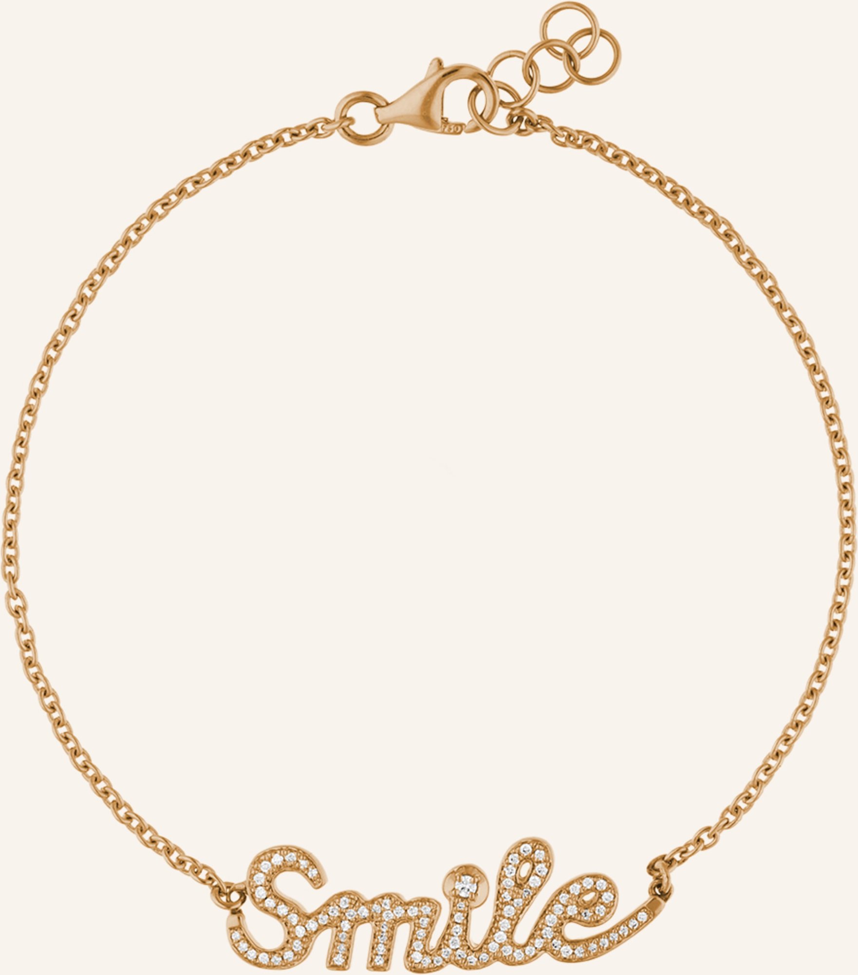 Cada Armband Smile rosegold