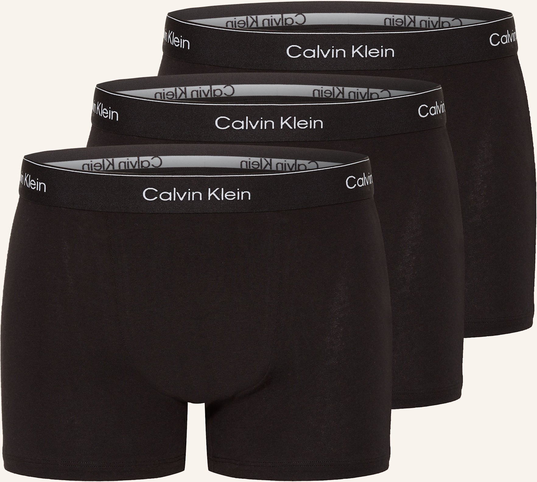 Calvin Klein 3er-Pack Boxershorts Icon Cotton Relaxed Fit schwarz
