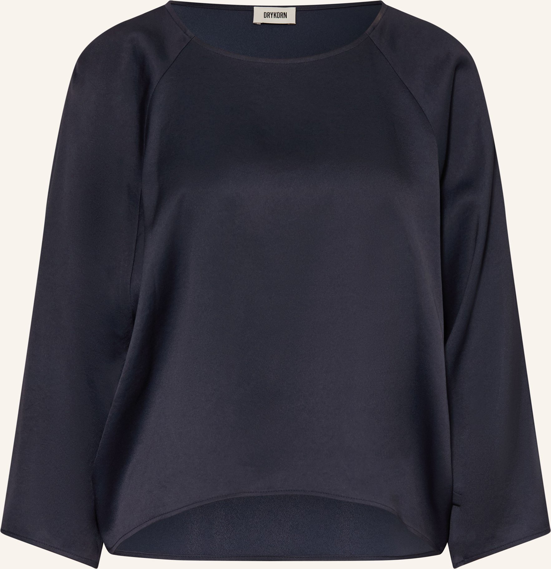 Drykorn Blusenshirt Nialini Aus Satin blau