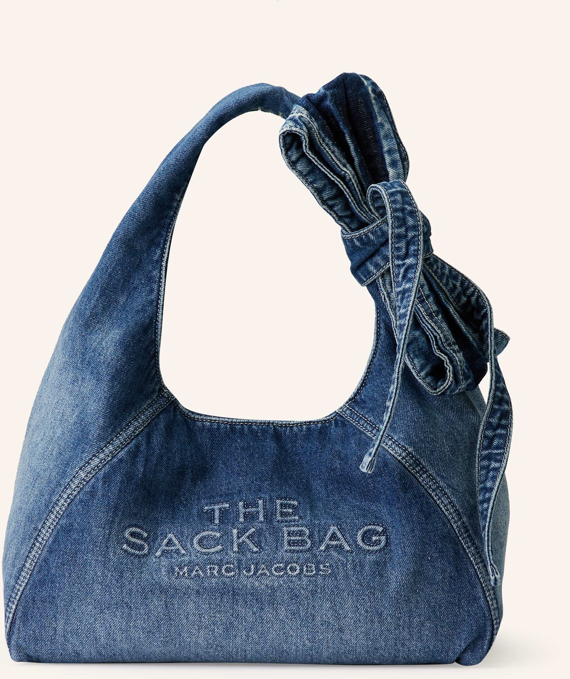 Marc Jacobs Hobo Bag The Bow Denim Sack Bag blau