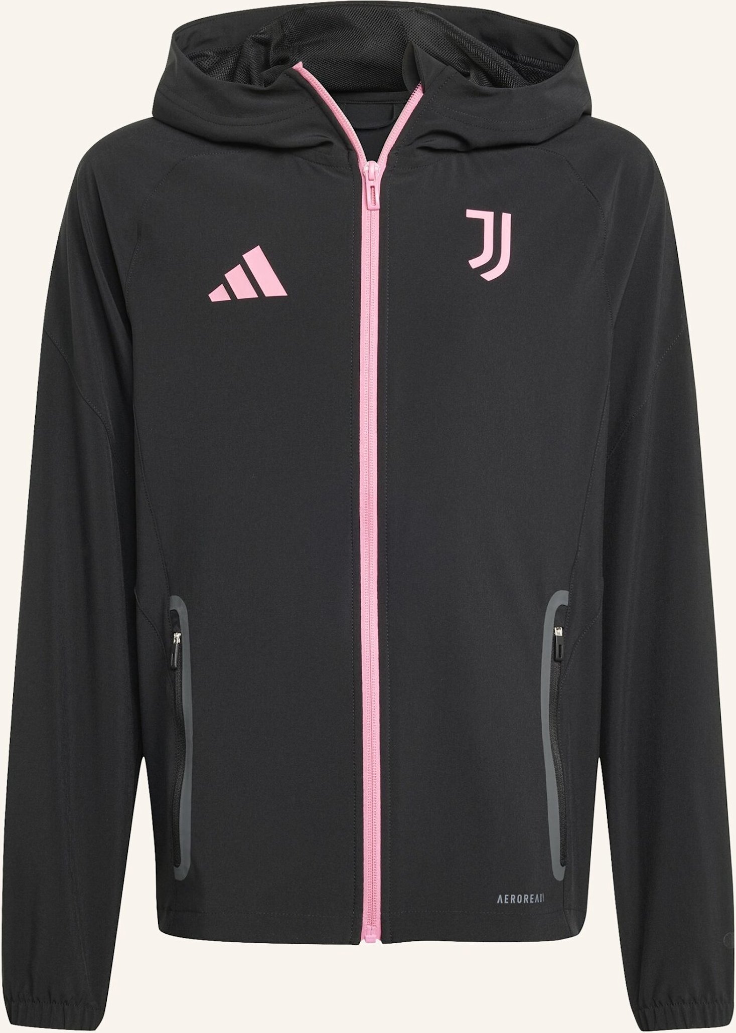 Adidas Juventus Turin Tiro 25 Competition Vis Tech Kids Travel Jacke schwarz