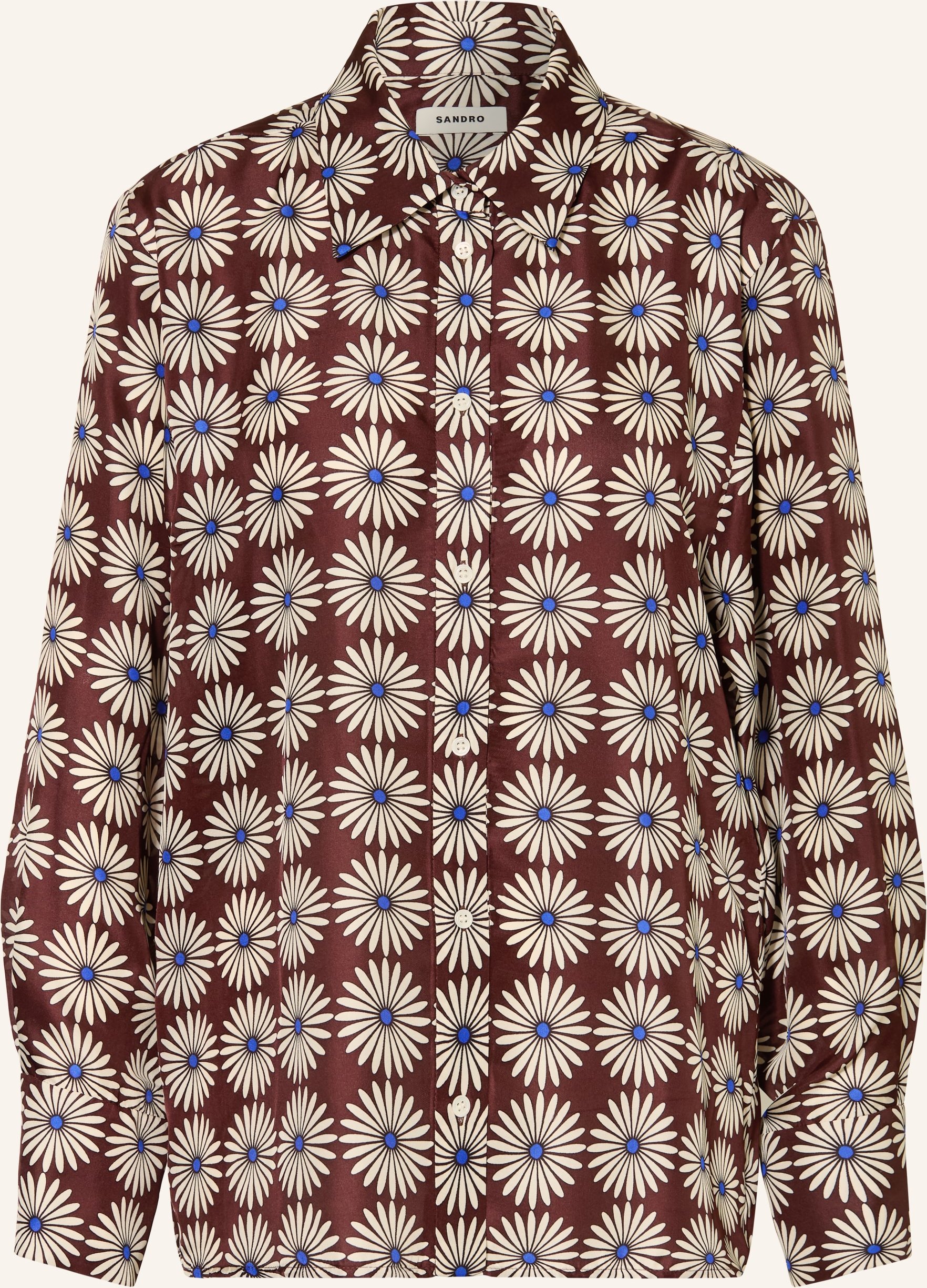 Sandro Seidenbluse blau