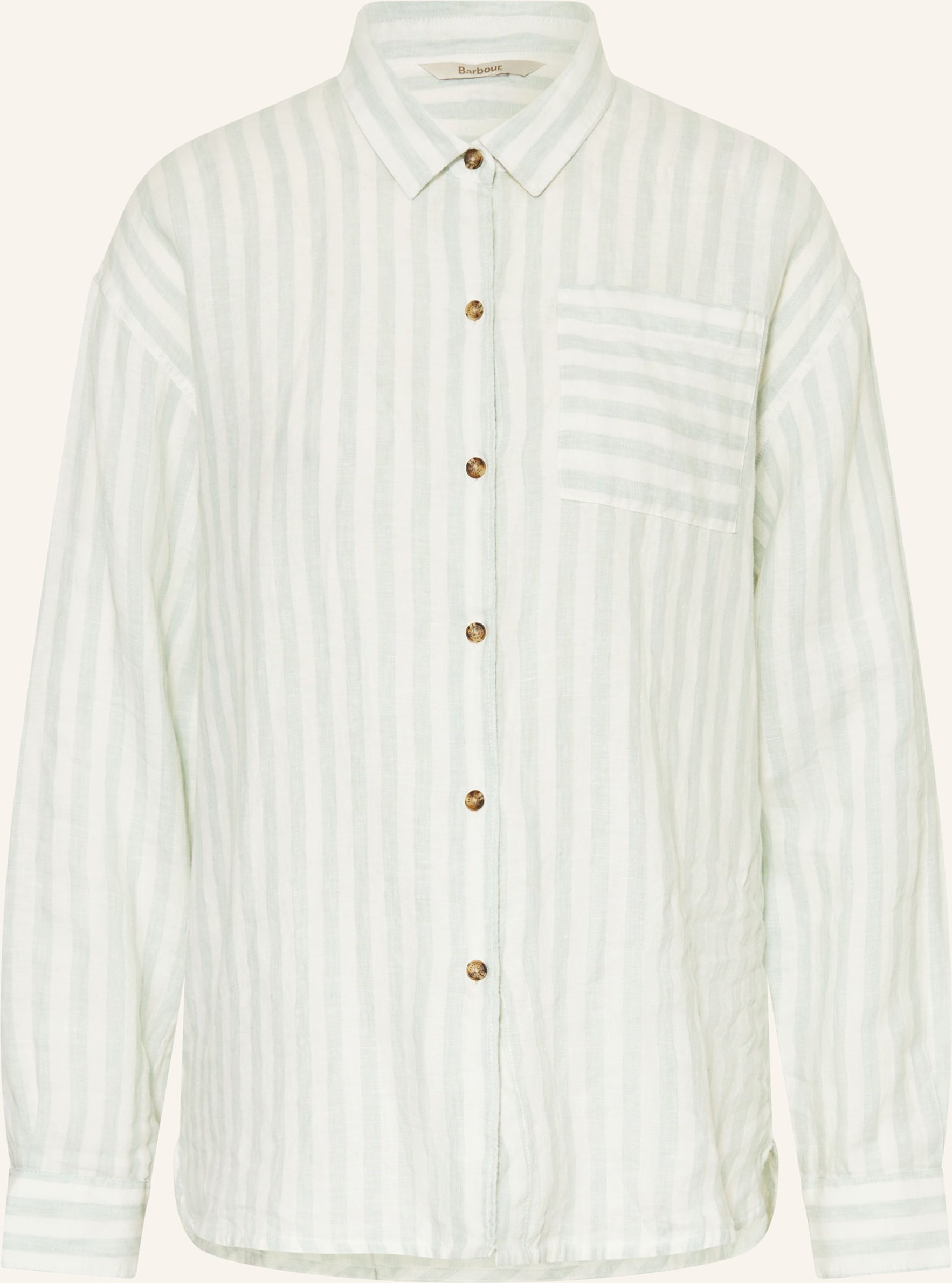 Barbour Hemdbluse Annie Aus Leinen gruen