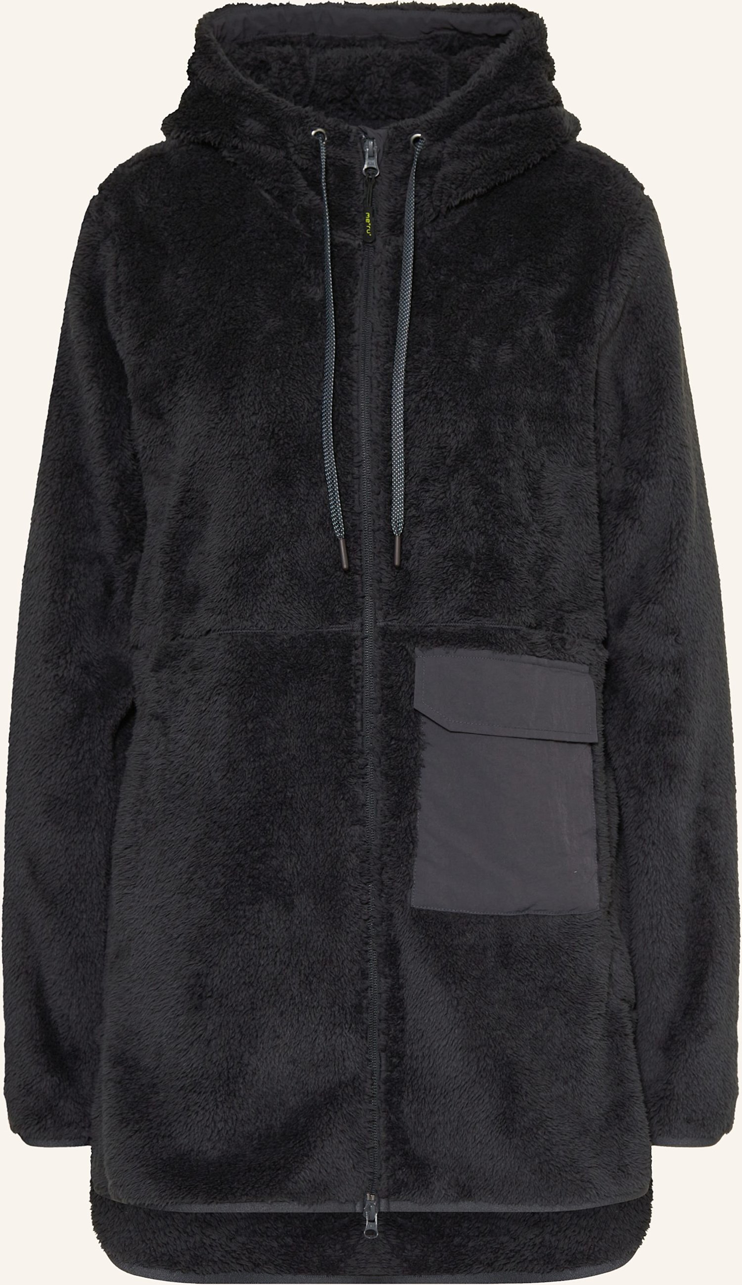 Me°Ru' Fleecejacke Nunavut schwarz