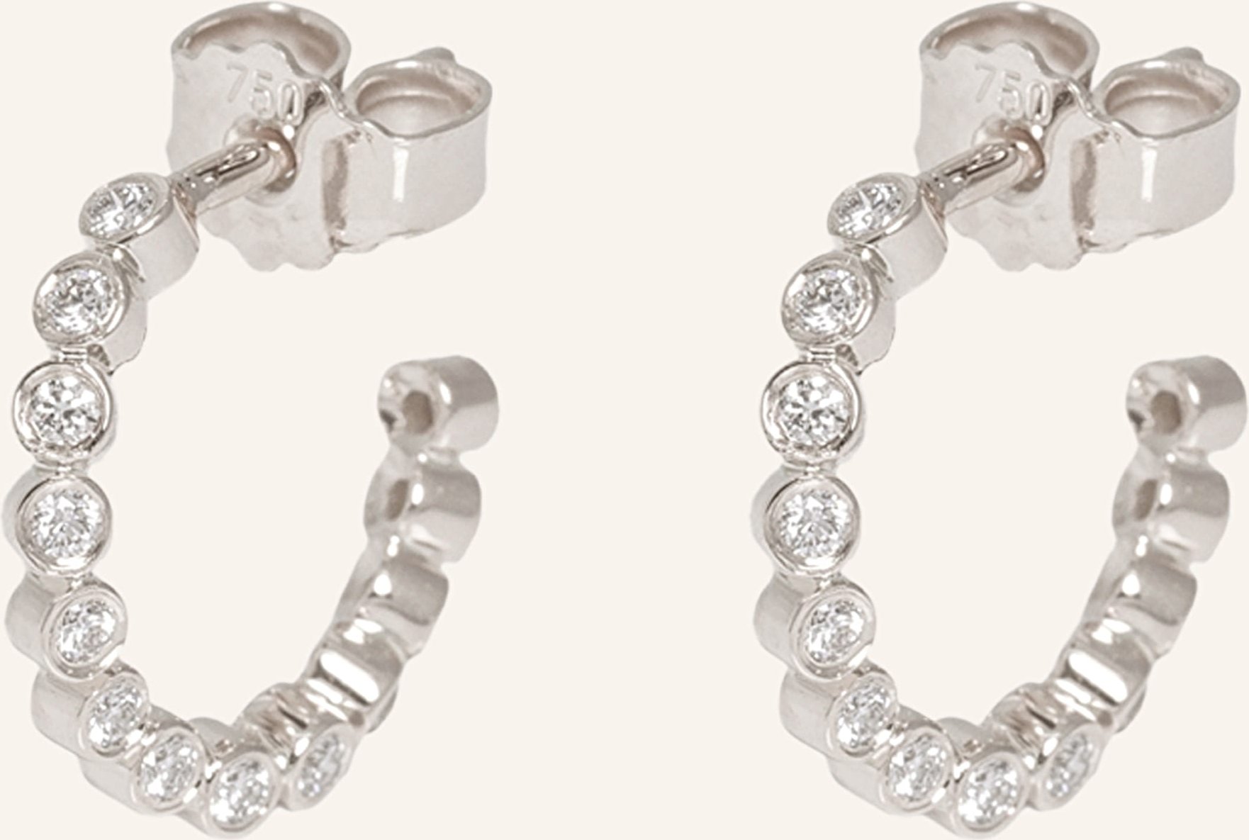 Ariane Ernst Creolen The One Mit Diamanten silber
