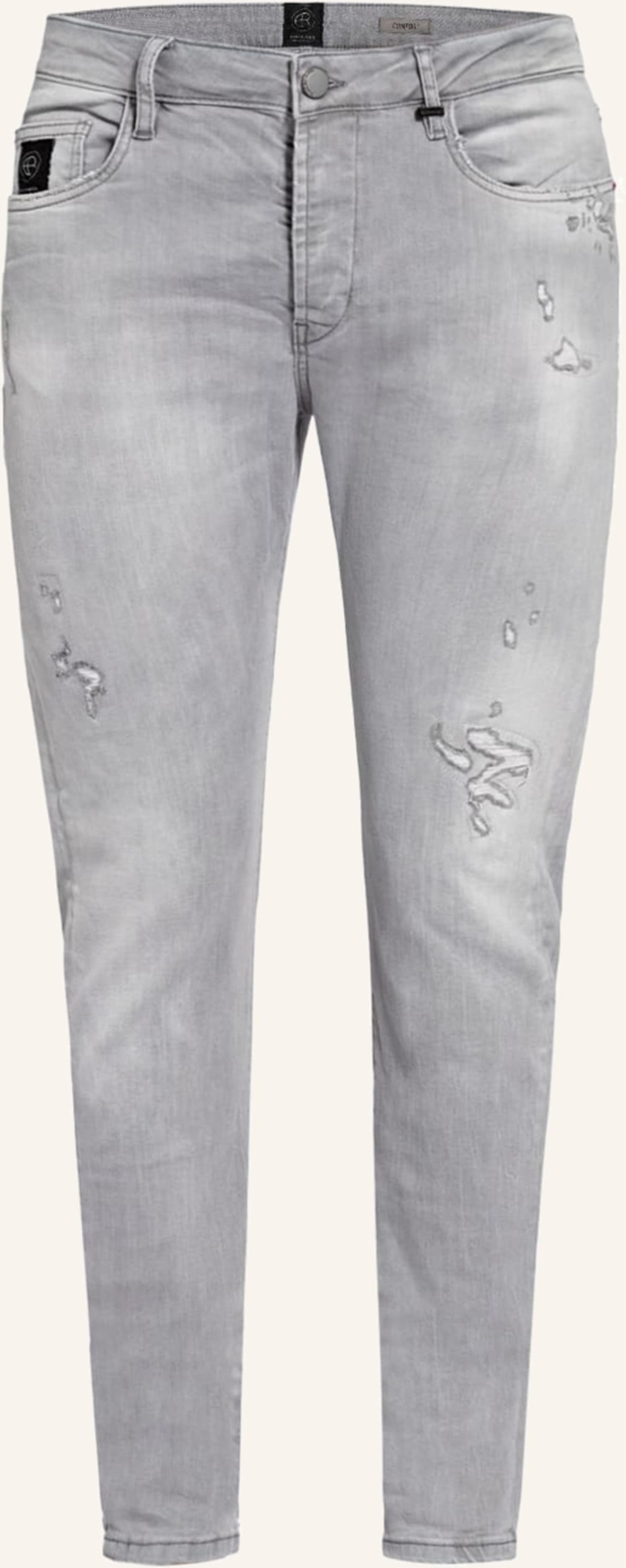 Thumbnail - Elias Rumelis Destroyed Jeans Noel Tapered Fit grau