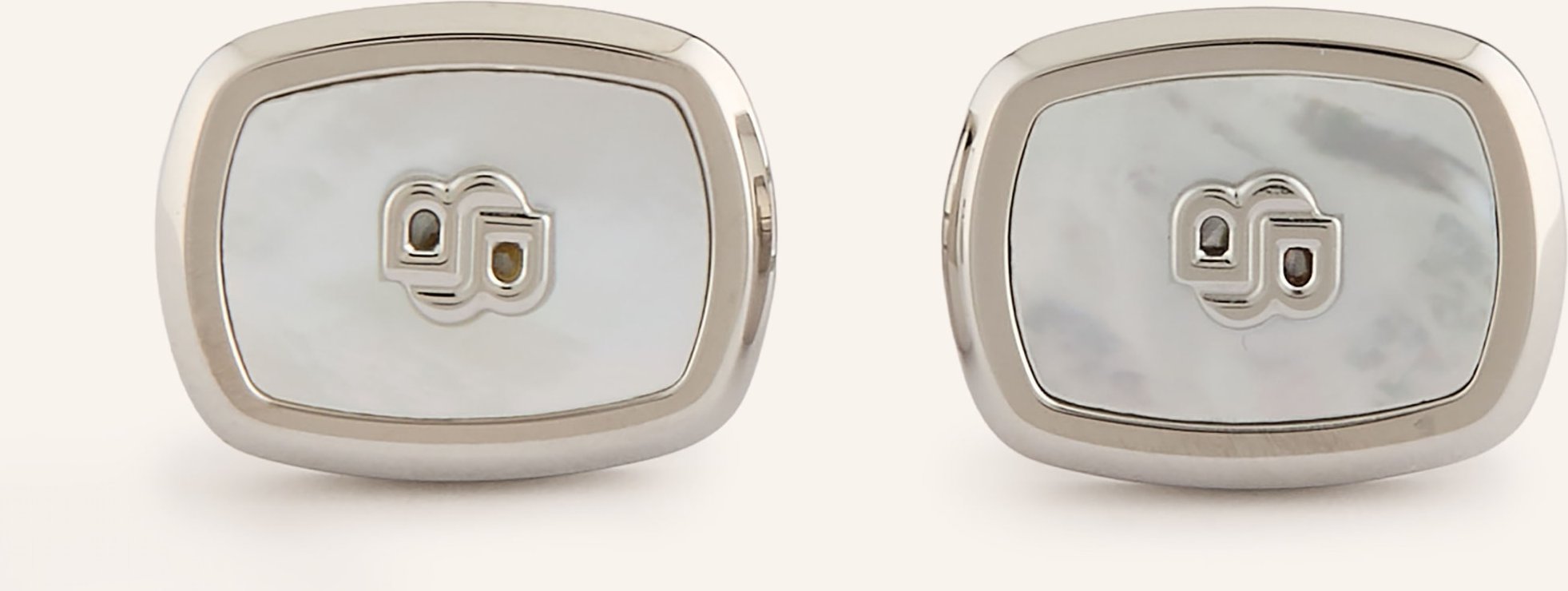 Boss Manschettenknöpfe Casinginsertbbmop silber