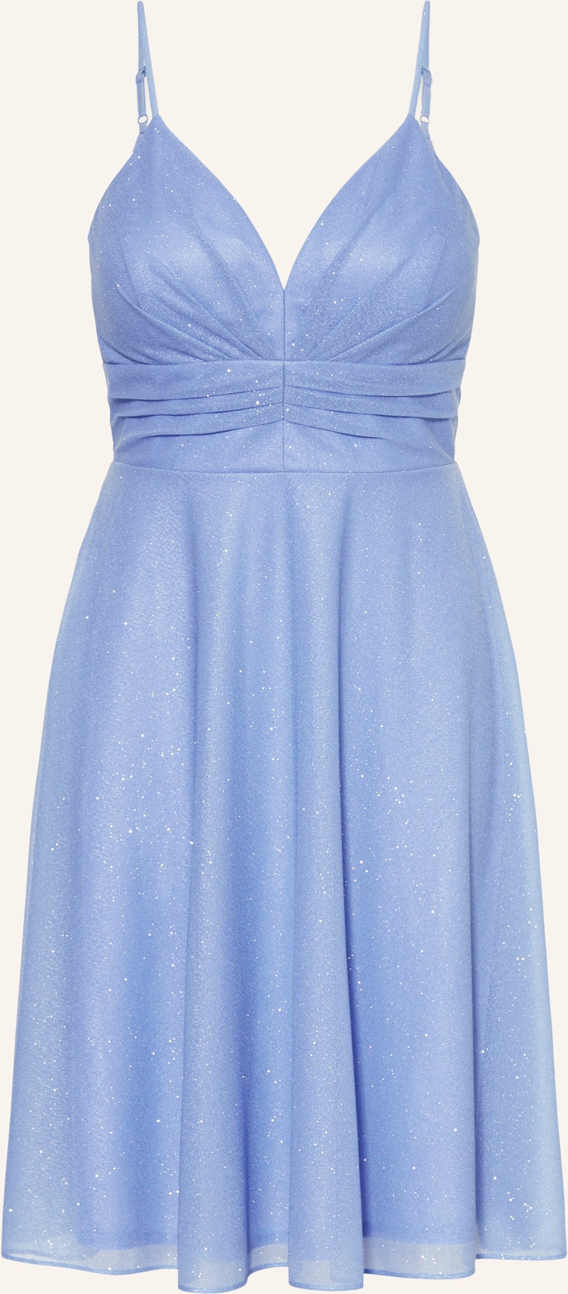 Vm Vera Mont Cocktailkleid Mit Glitzergarn blau