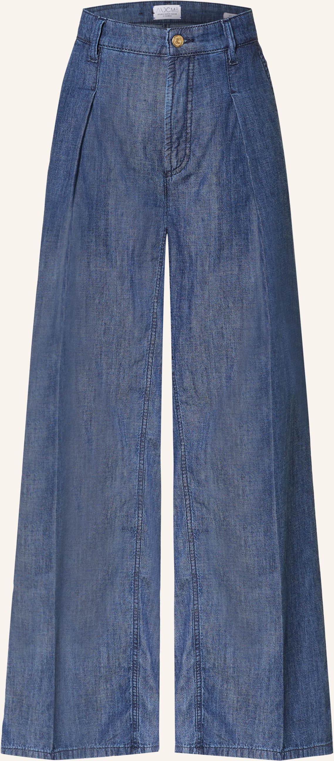 Cambio Wide Leg Jeans Alina blau