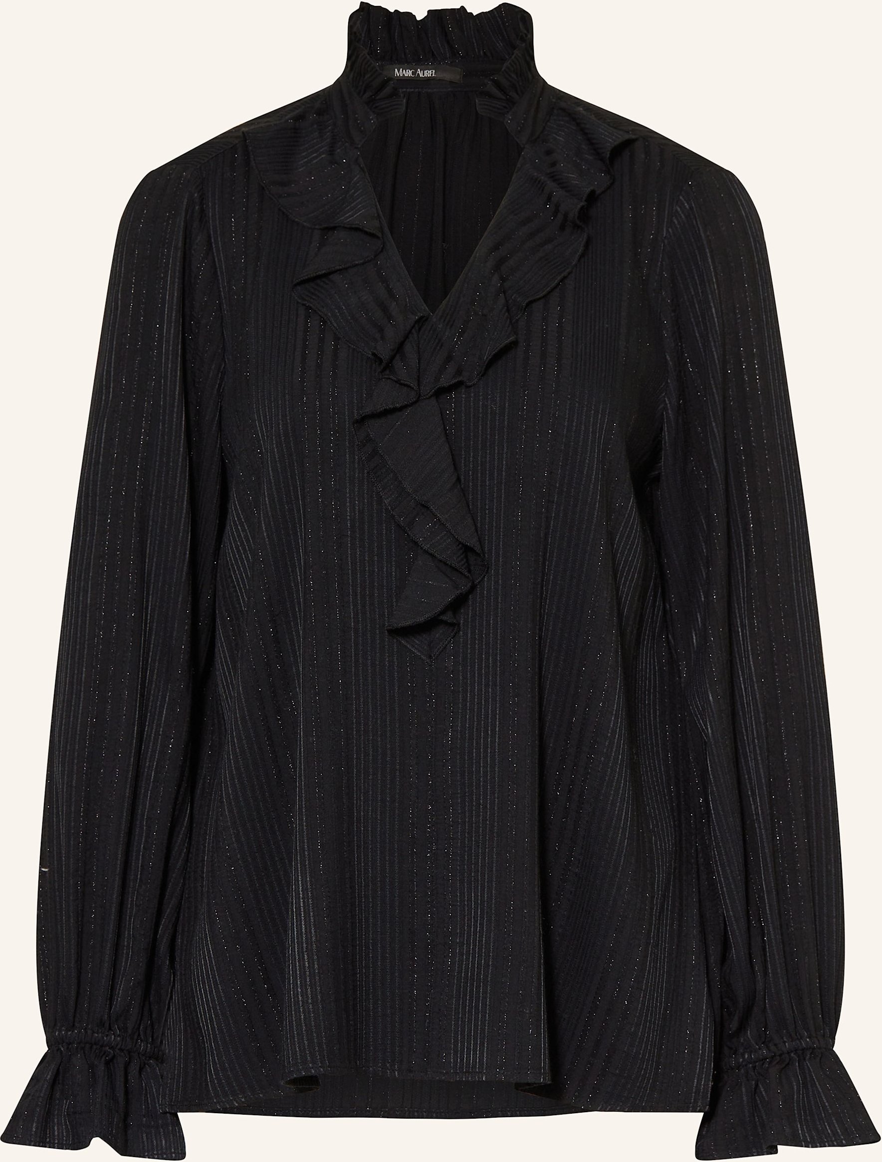 Marc Aurel Blusenshirt Mit Glitzergarn schwarz