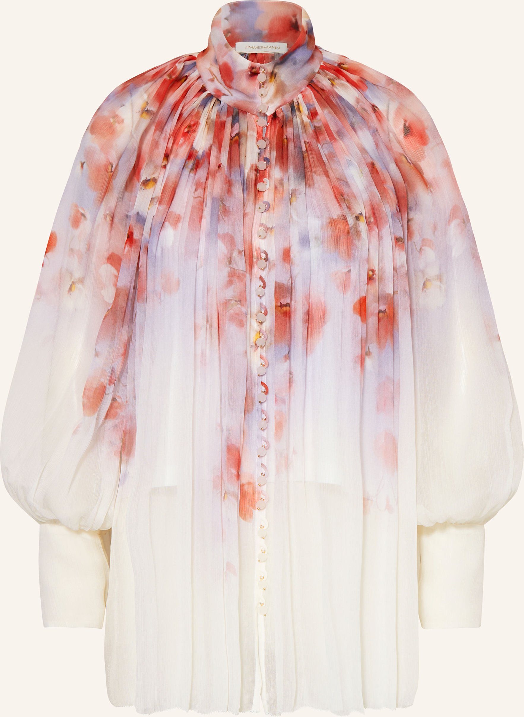 Thumbnail - Zimmermann Bluse Mit Schmuckperlen weiss