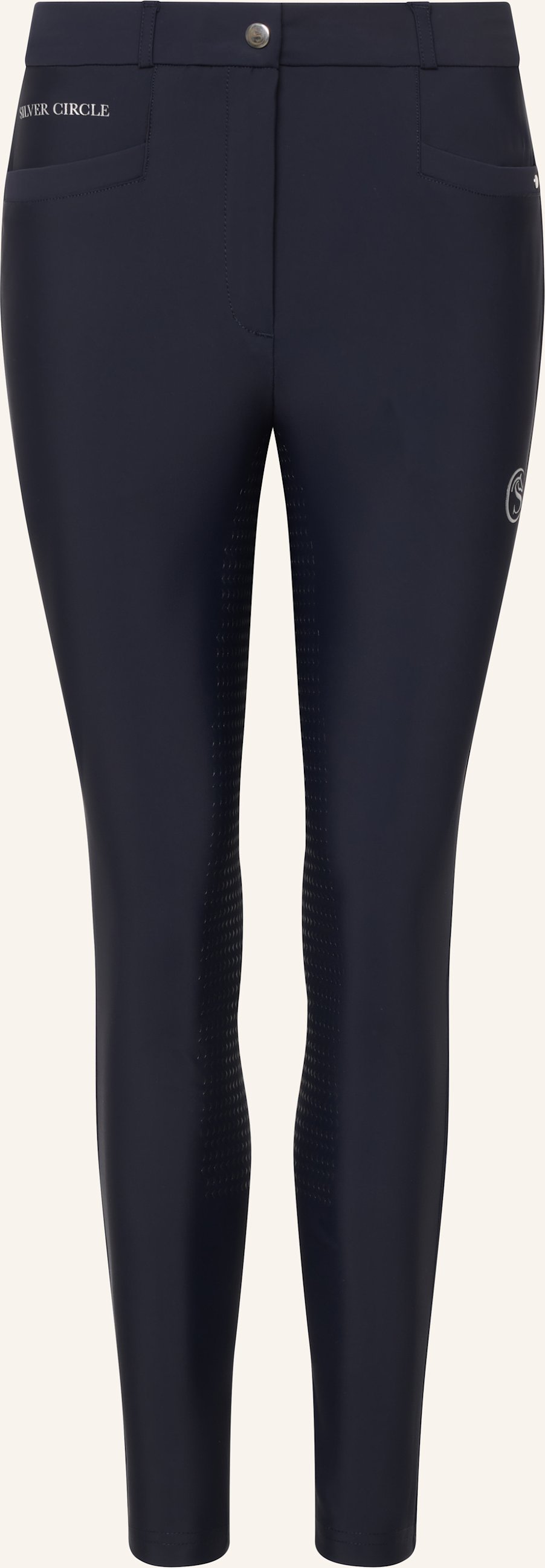 Silver Circle Reithose Bella Full-Grip blau
