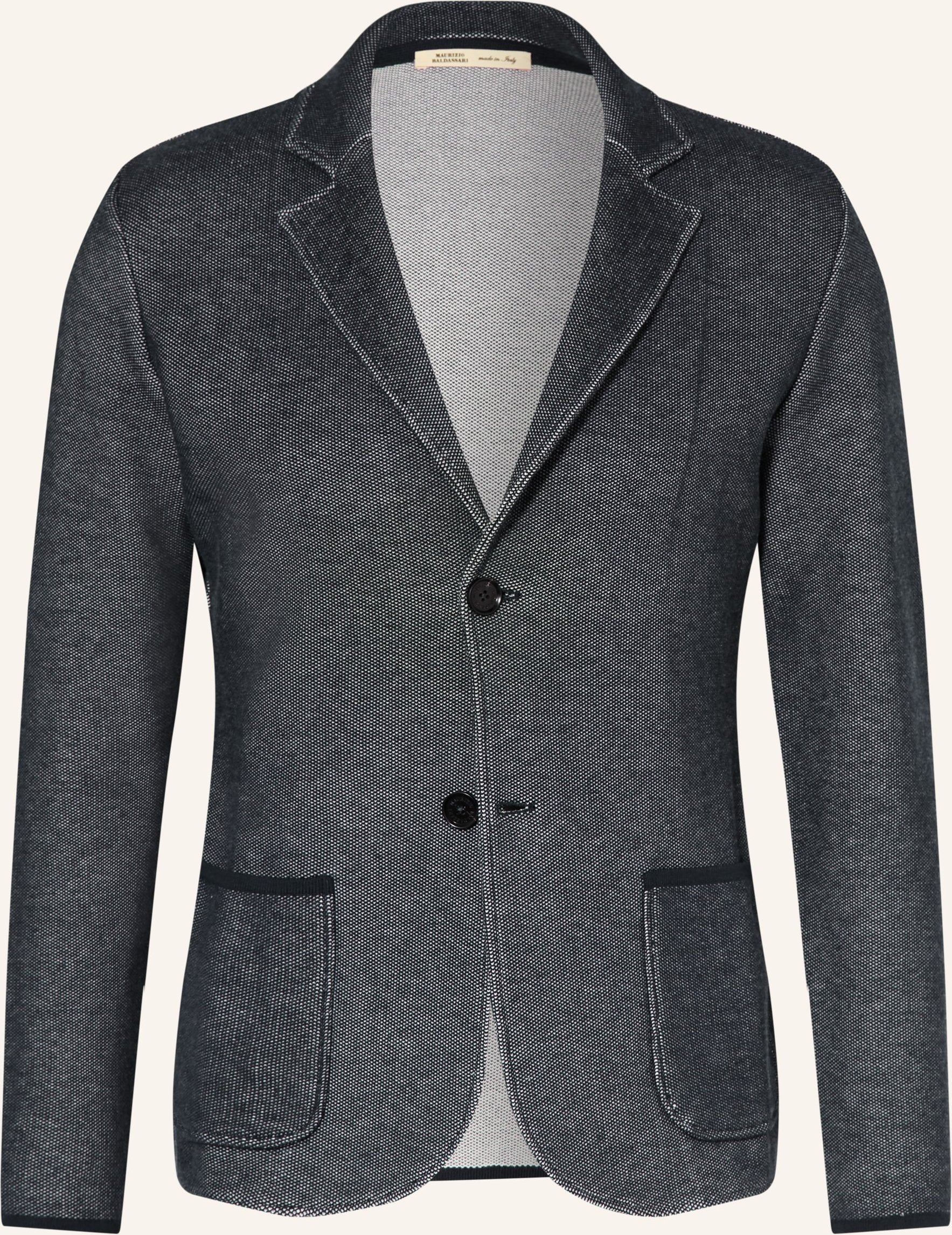 Maurizio Baldassari Stricksakko Slim Fit Mit Seide blau