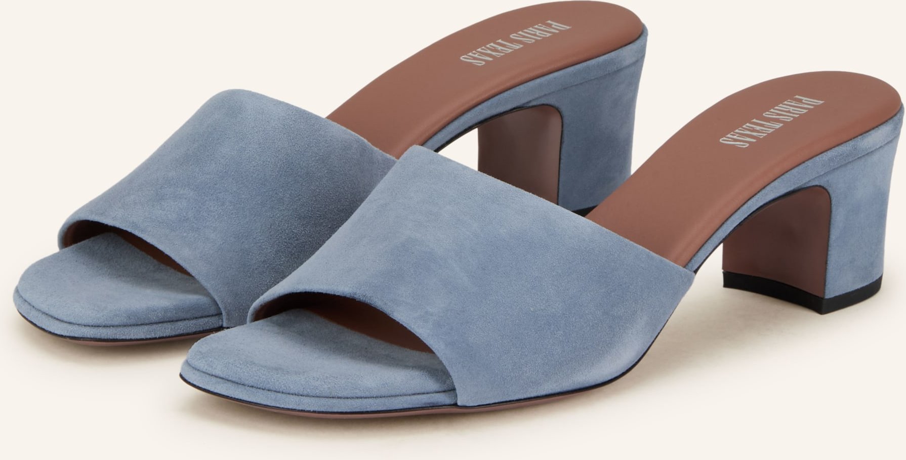 Paris Texas Mules Ava blau