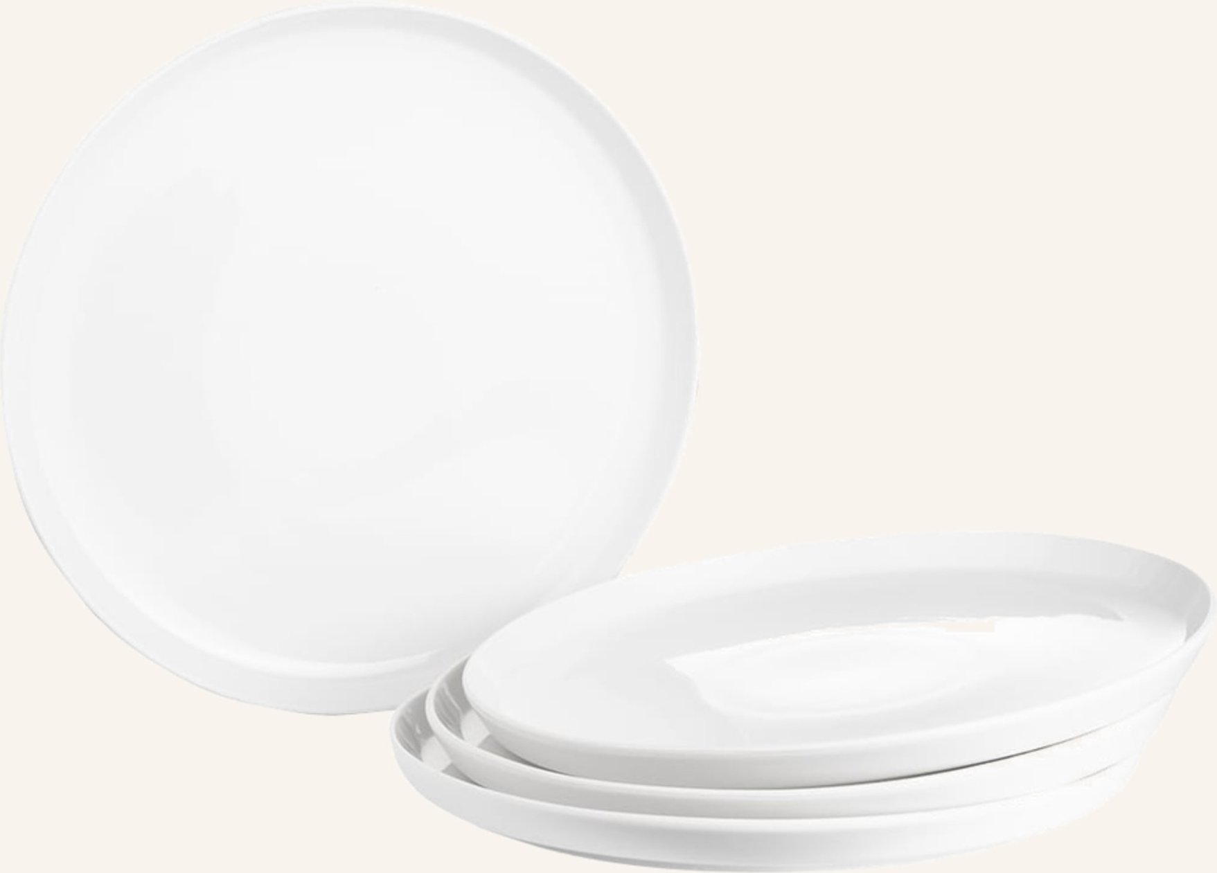 Marc O'polo 4er-Set Speiseteller Moments weiss