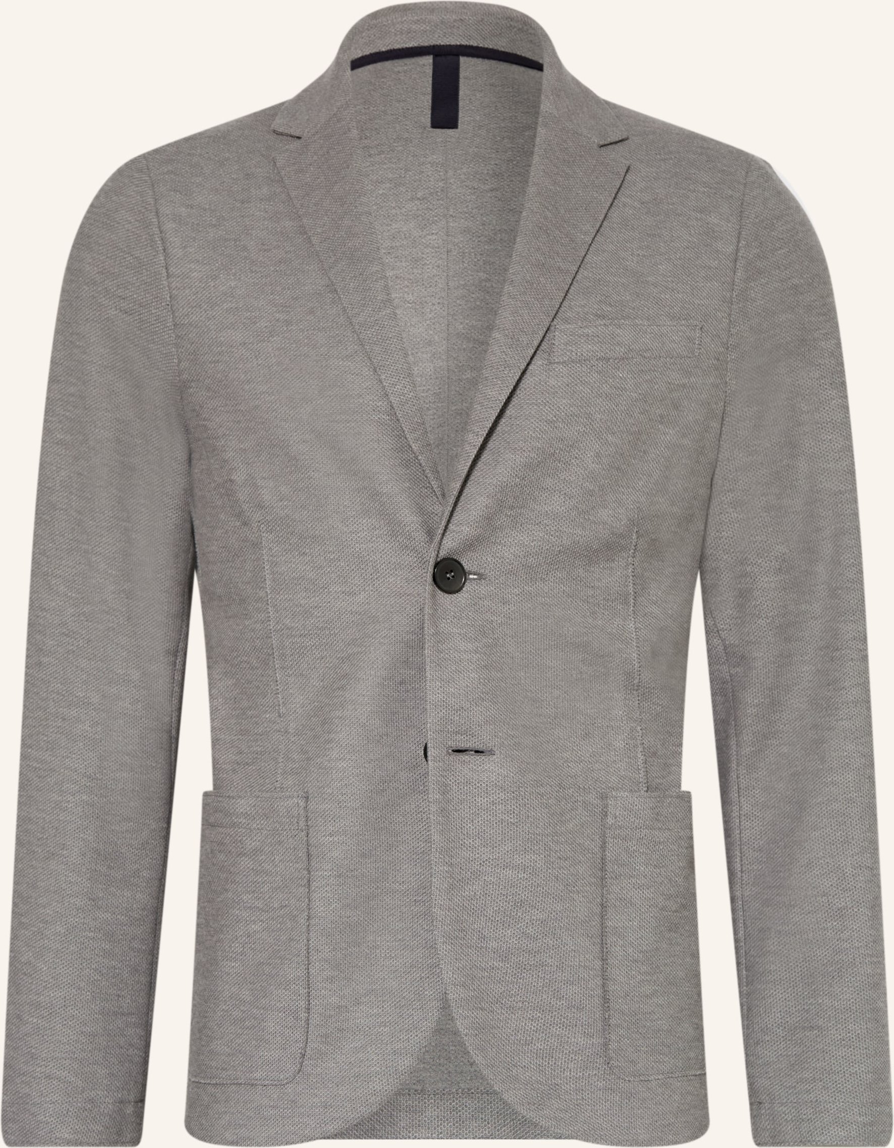 Harris Wharf London Piqué-Sakko Slim Fit grau