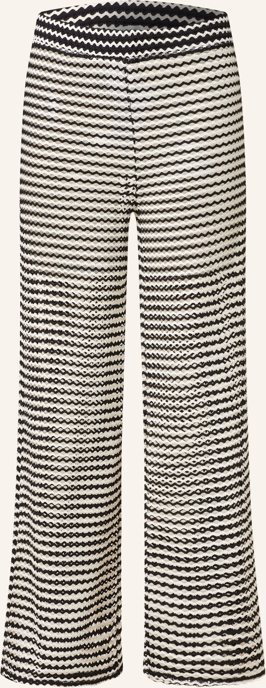 Thumbnail - Seafolly Marlenehose Mesh Effect schwarz