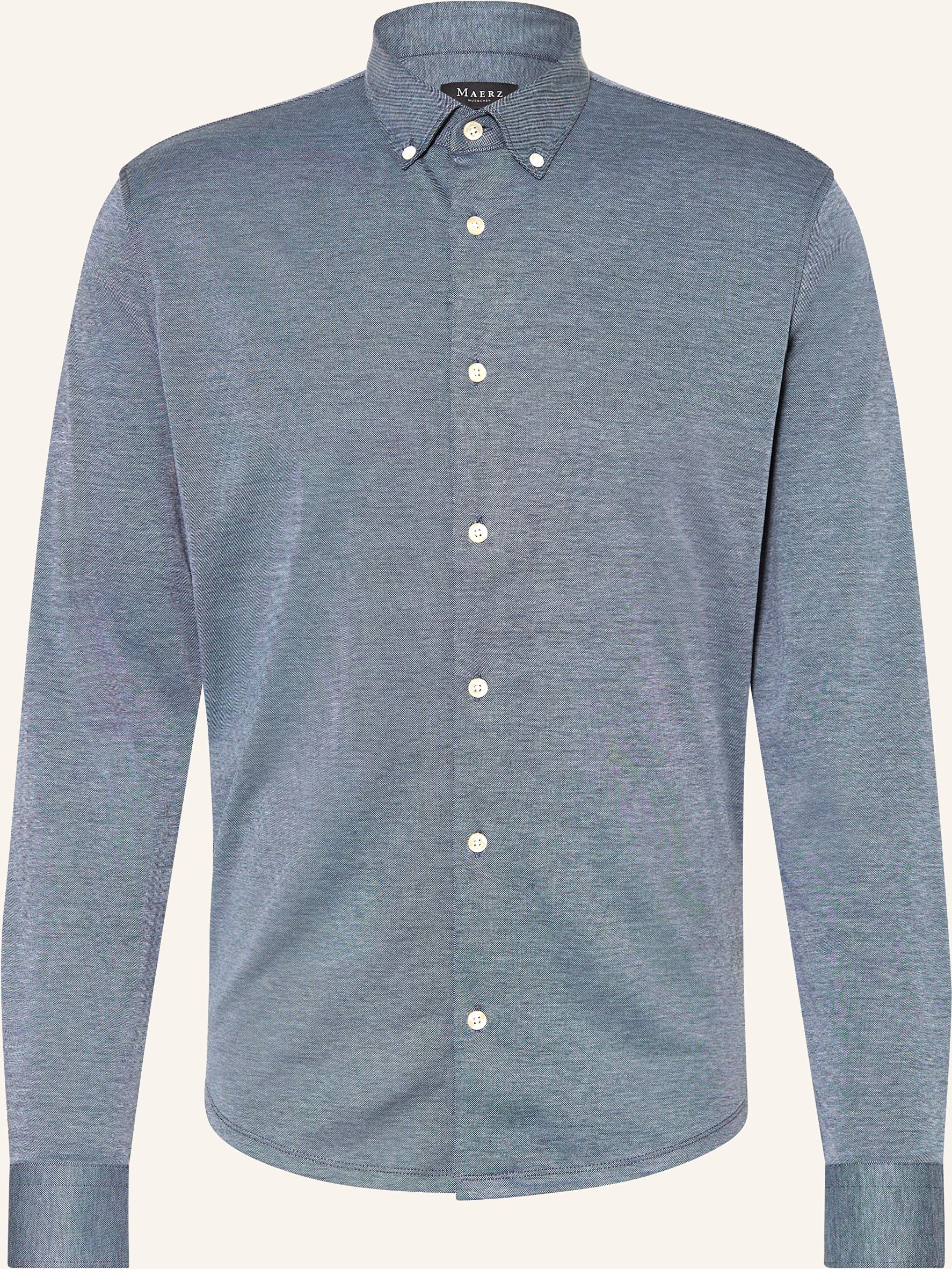 Maerz Muenchen Hemd Slim Fit blau
