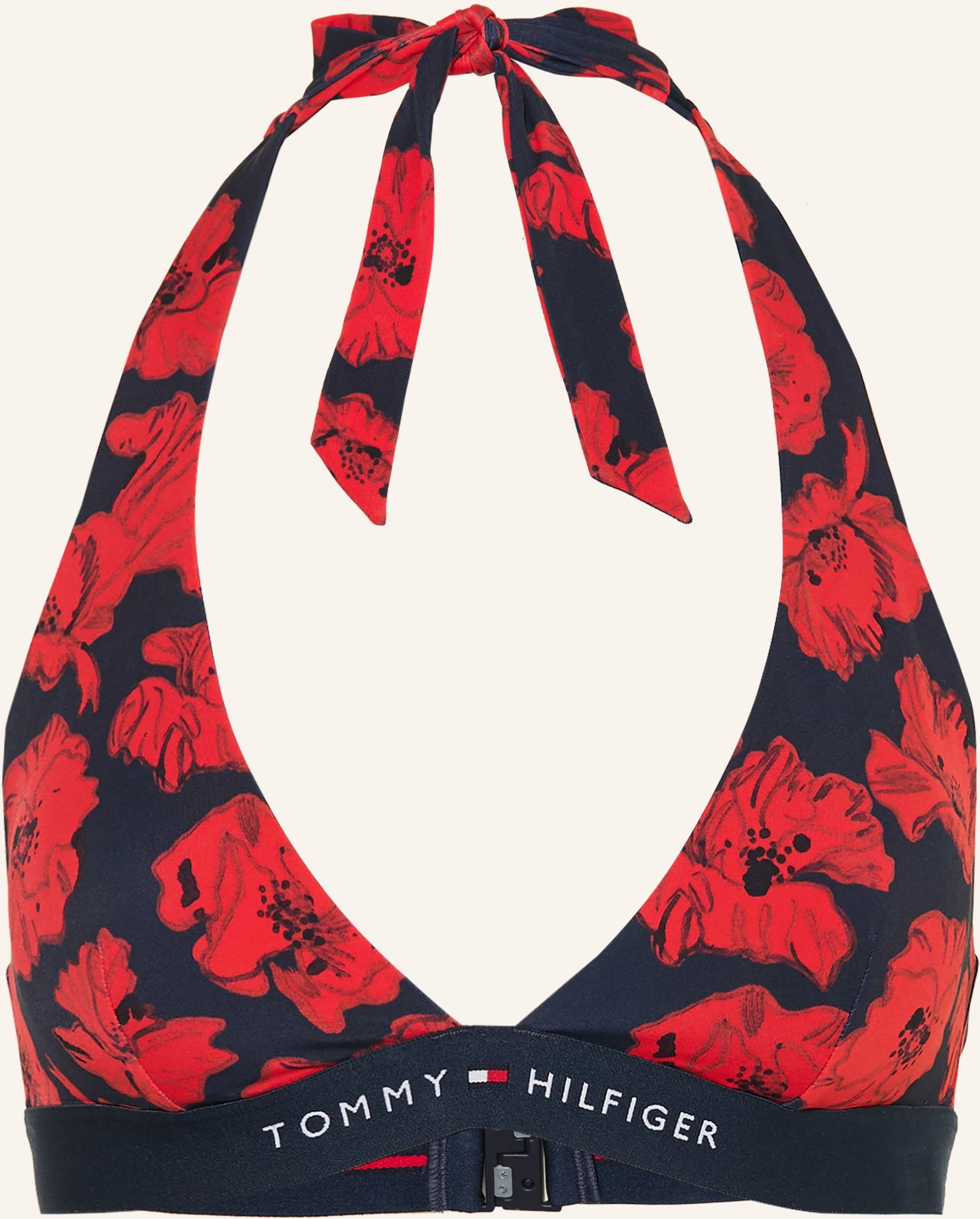 Tommy Hilfiger Neckholder-Bikini-Top rot