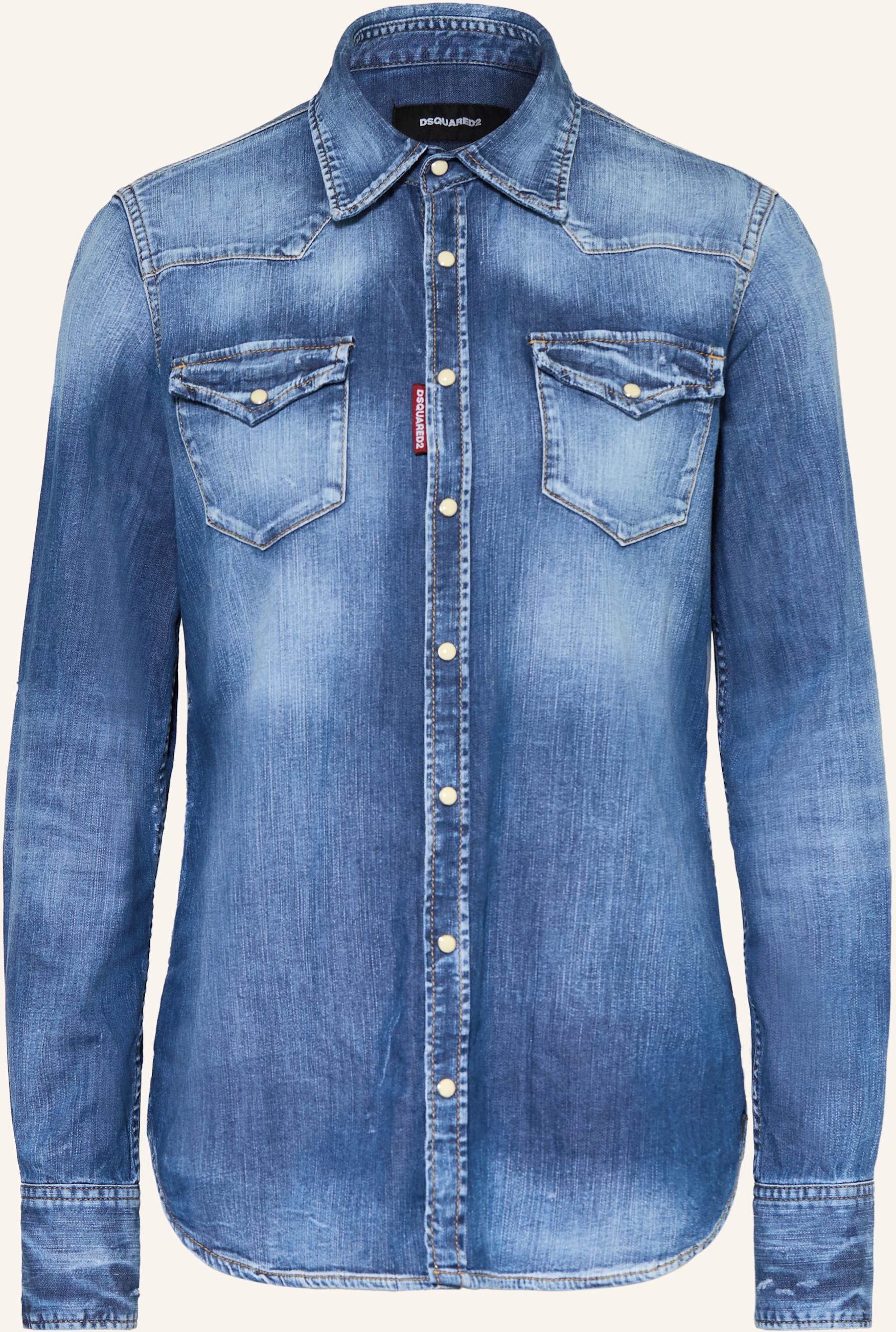 Thumbnail - dsquared2 Jeansbluse blau