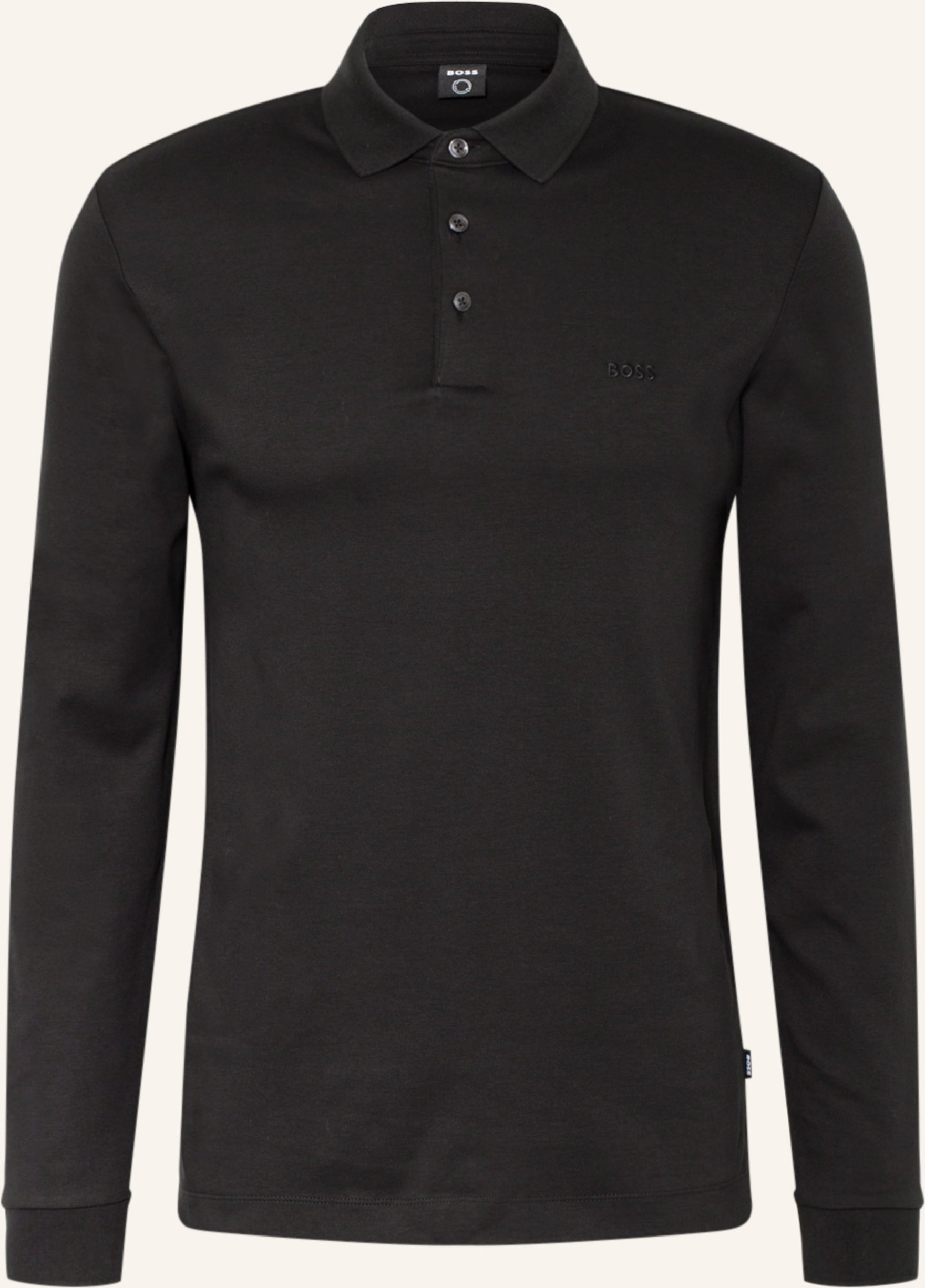Boss Jersey-Poloshirt Pado schwarz