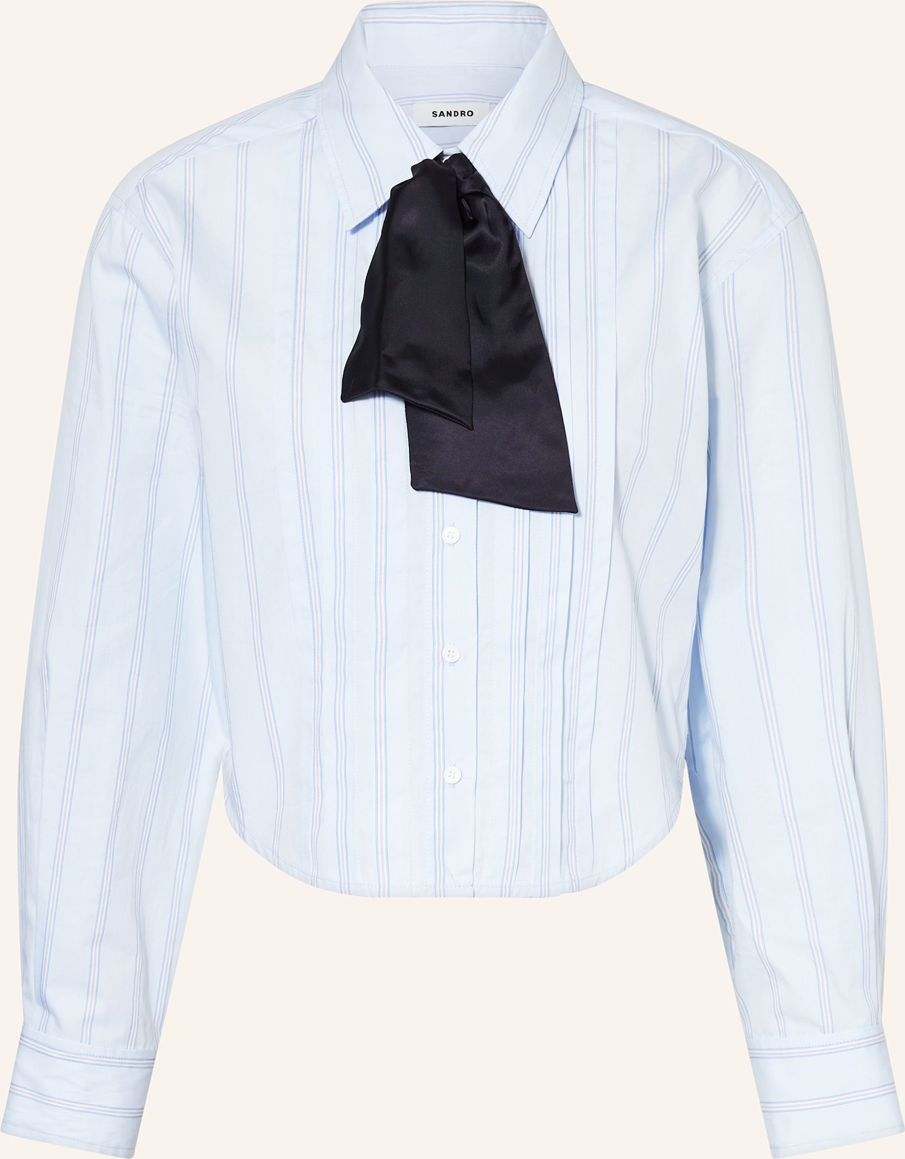 Thumbnail - Sandro Hemdbluse Mit Schluppe blau