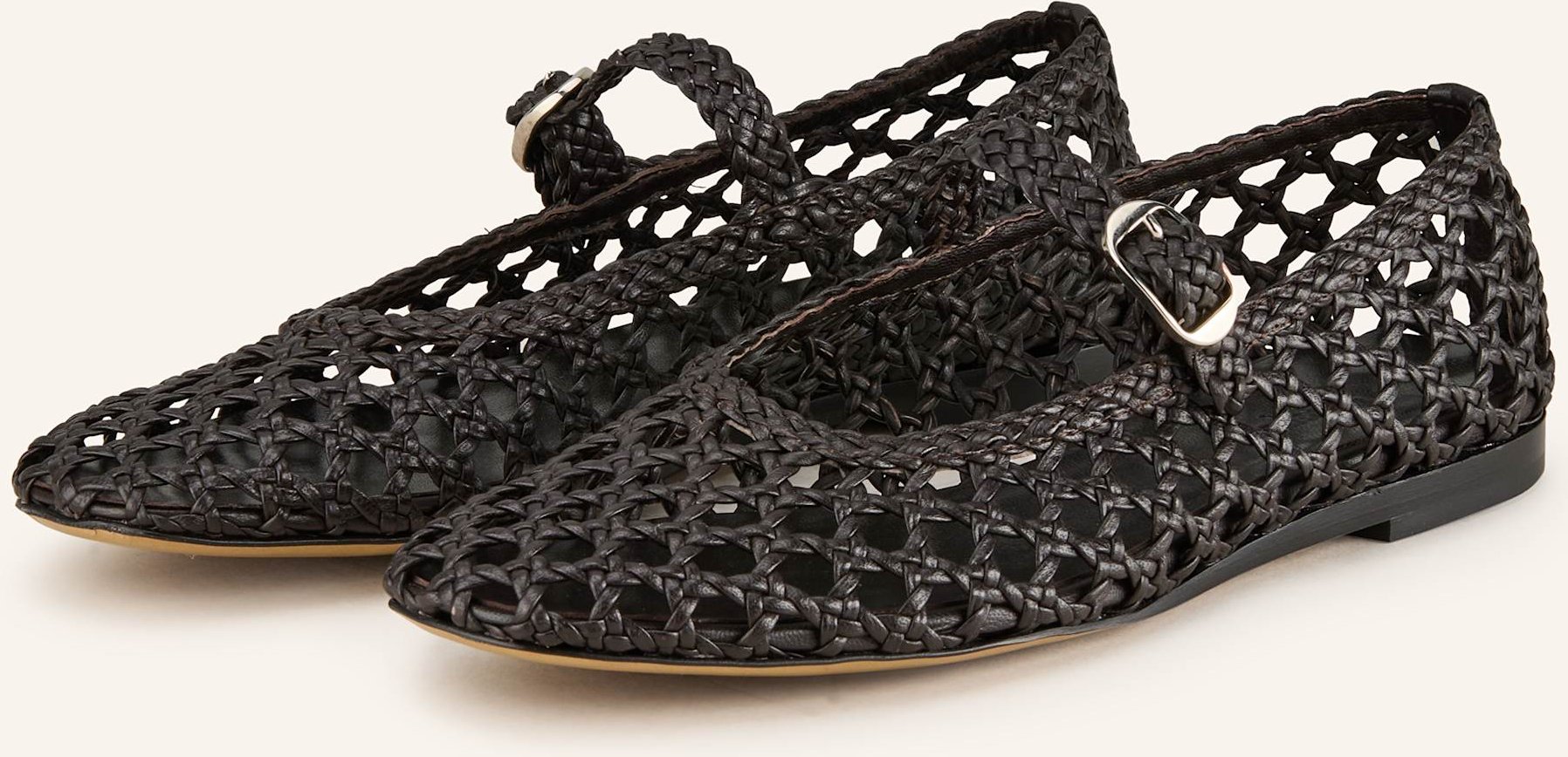 Le Monde Béryl Mary-Jane-Ballerinas schwarz