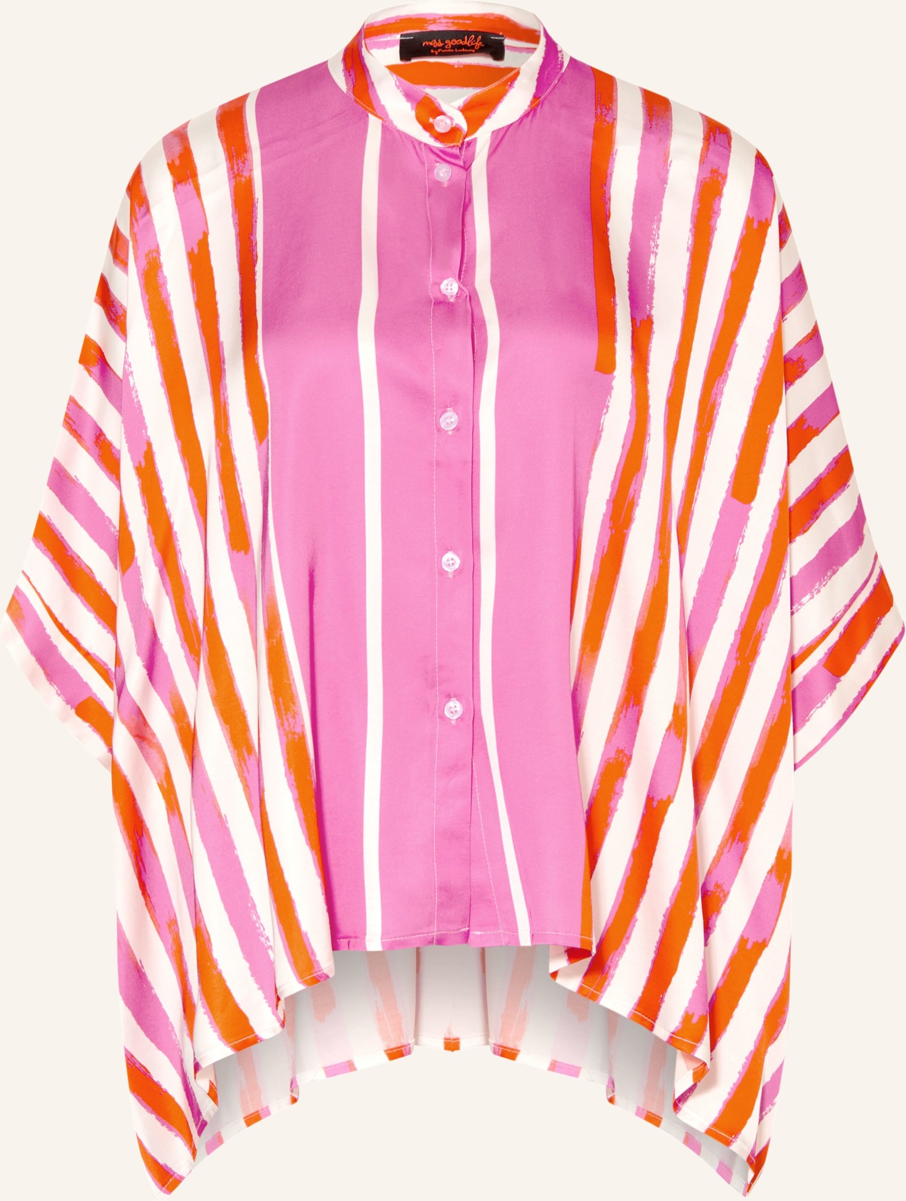 Miss Goodlife Satinbluse pink