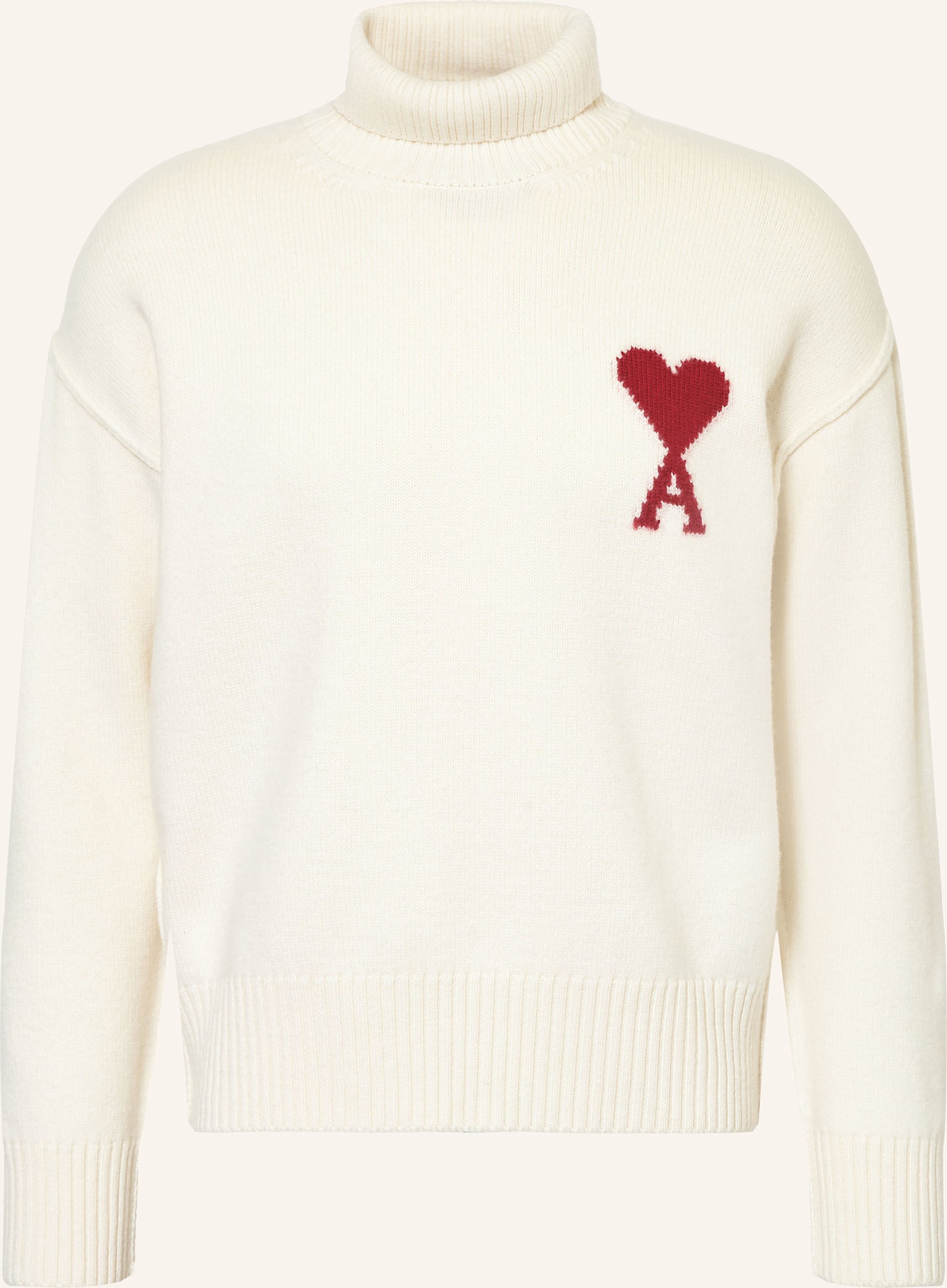Ami Paris Rollkragenpullover weiss