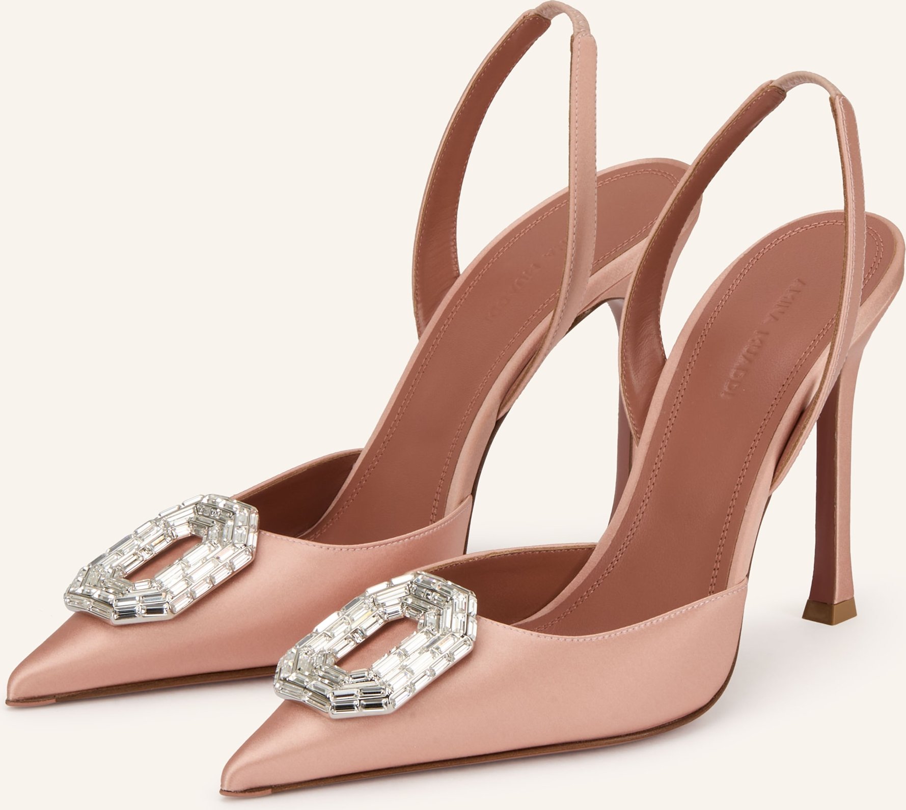 Amina Muaddi Slingpumps Camelia rosa