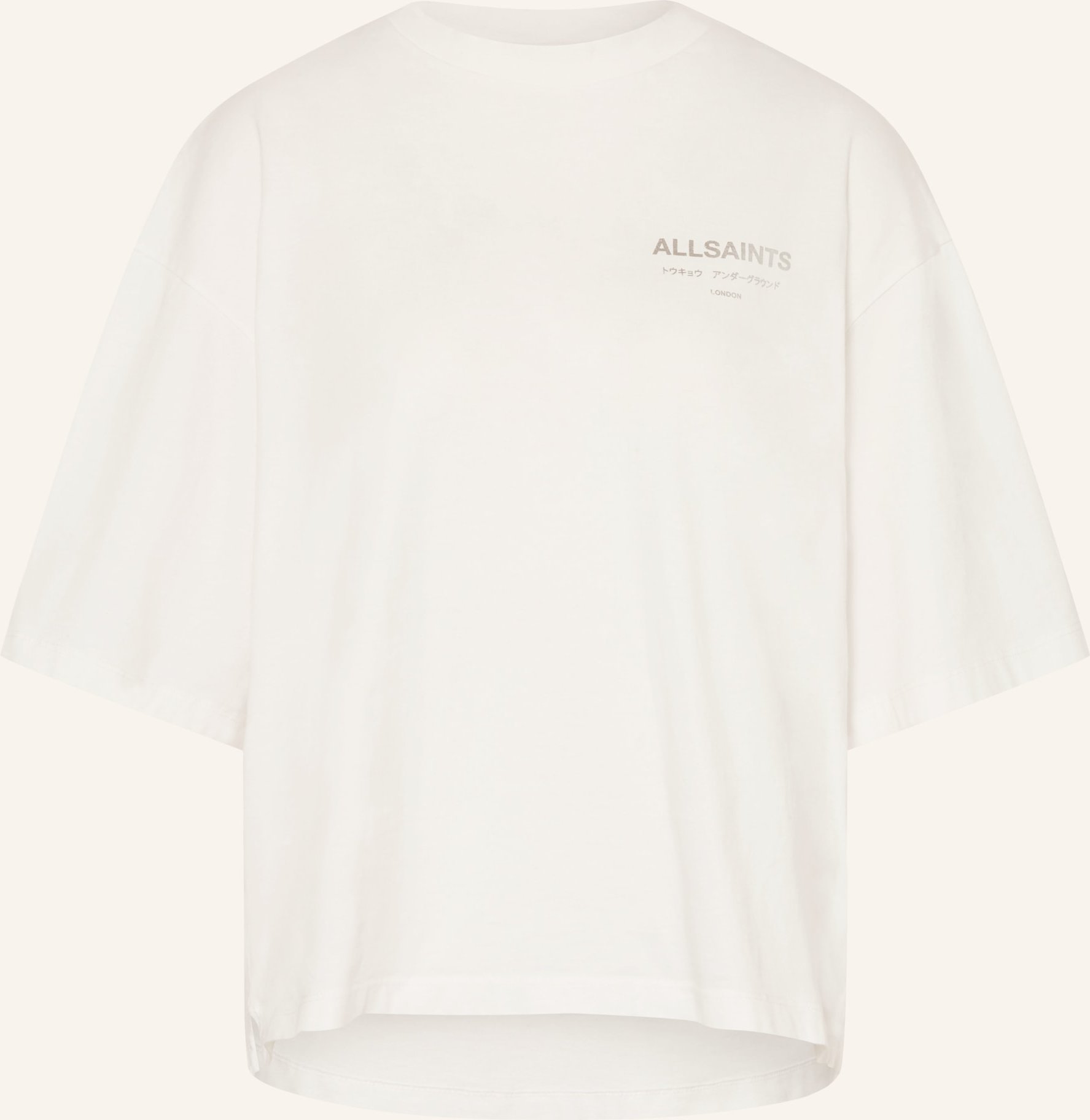 Allsaints T-Shirt Under Amelie Mit Schmucksteinen weiss
