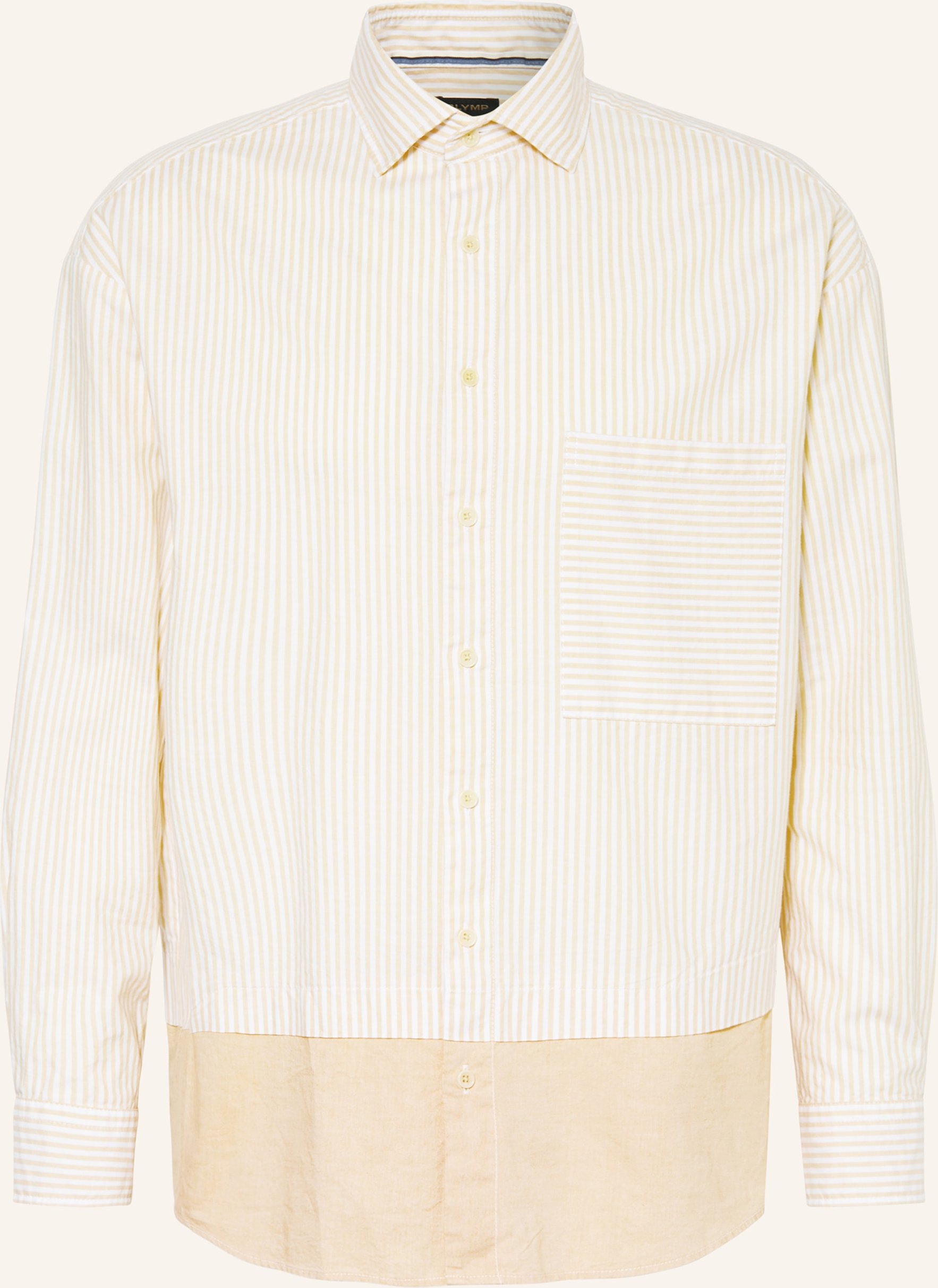 Olymp Hemd Relaxed Fit beige
