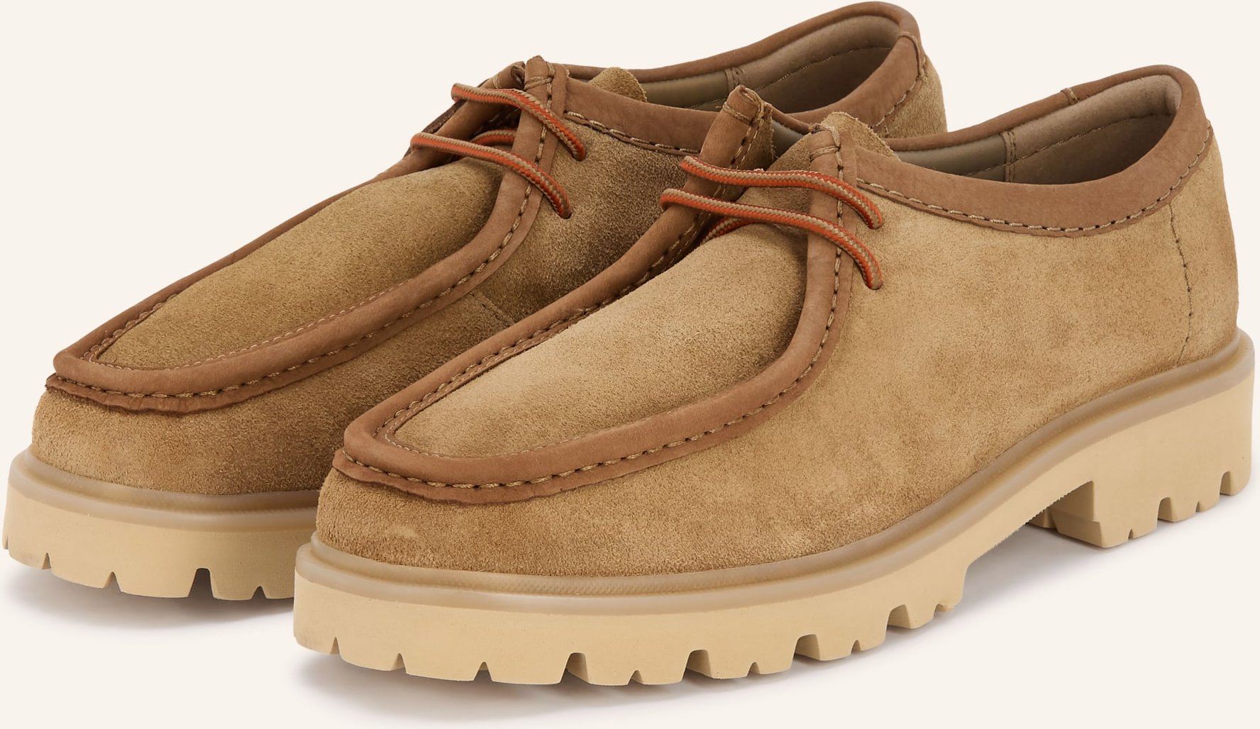 Clarks Schnürer Cleyhill Seam beige
