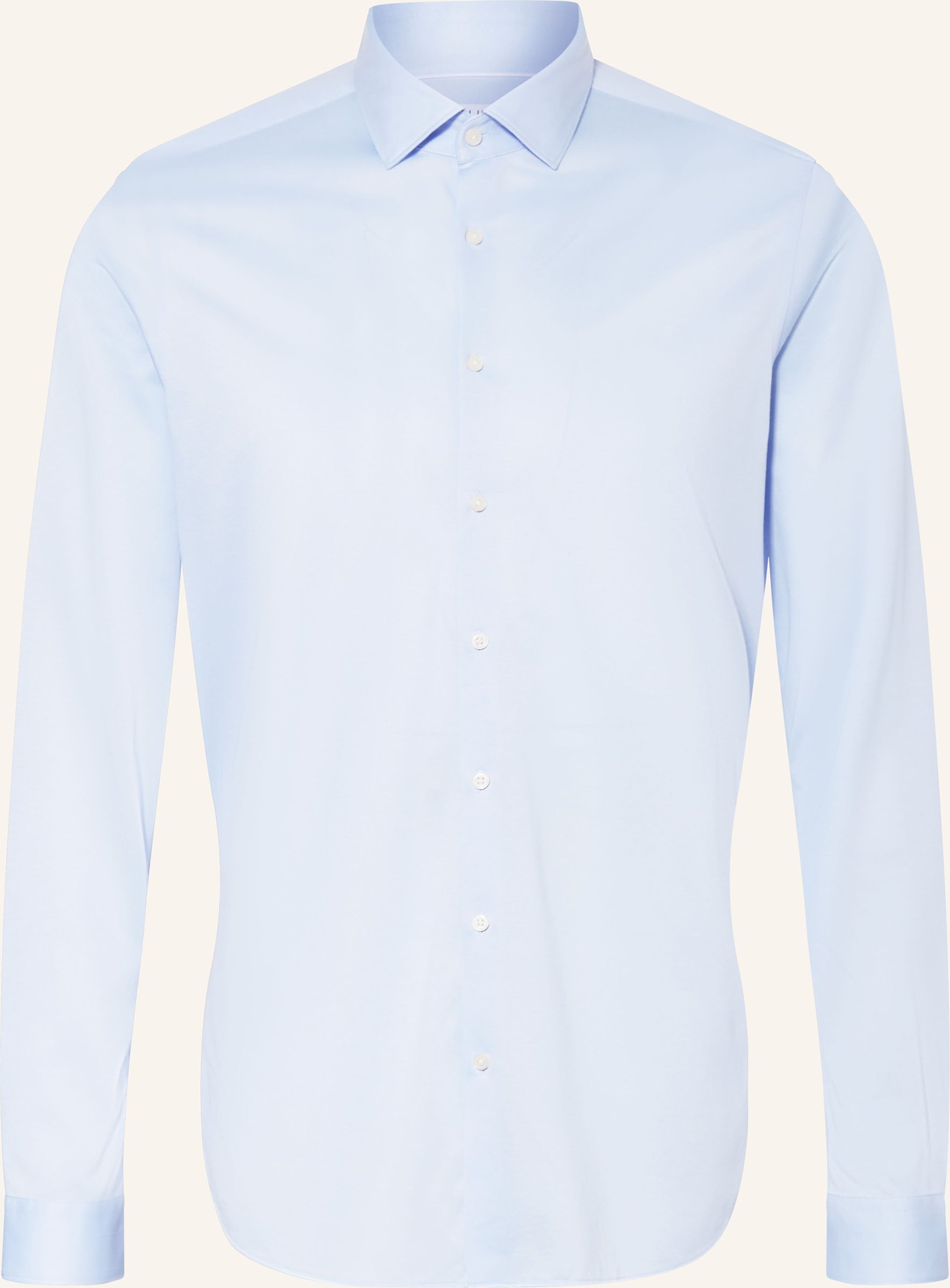 Paul Jerseyhemd Shaped Fit blau