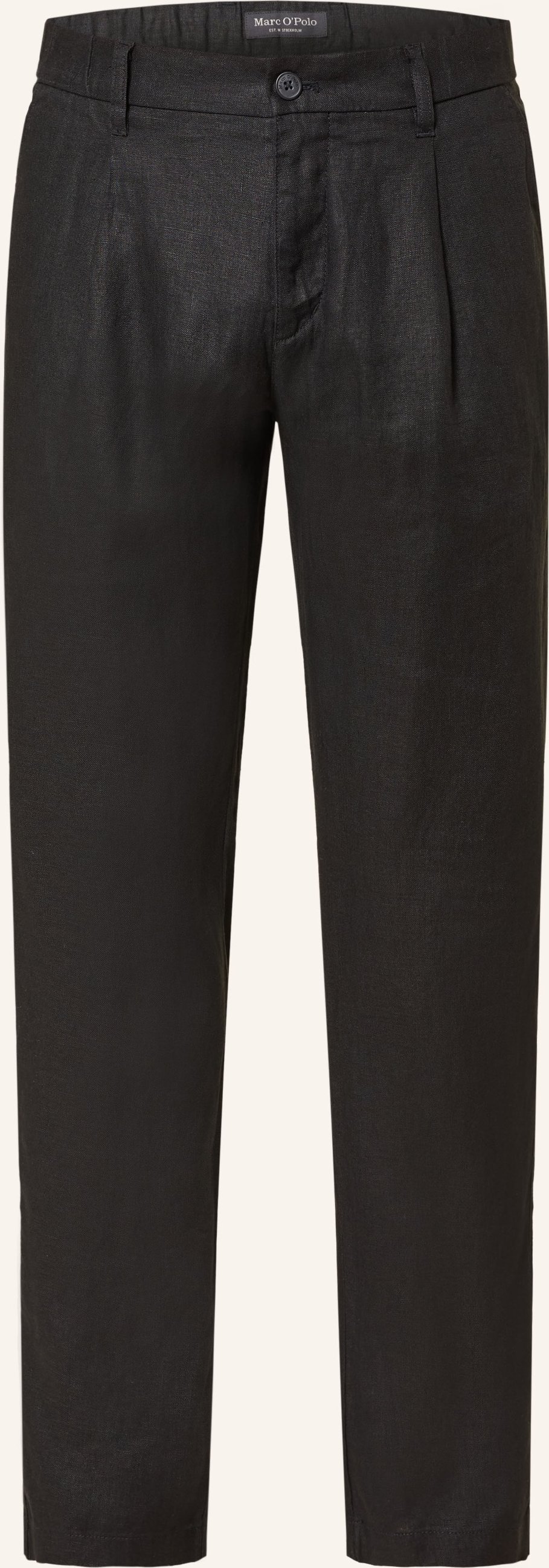 Marc O'polo Leinenchino Tapered Fit schwarz