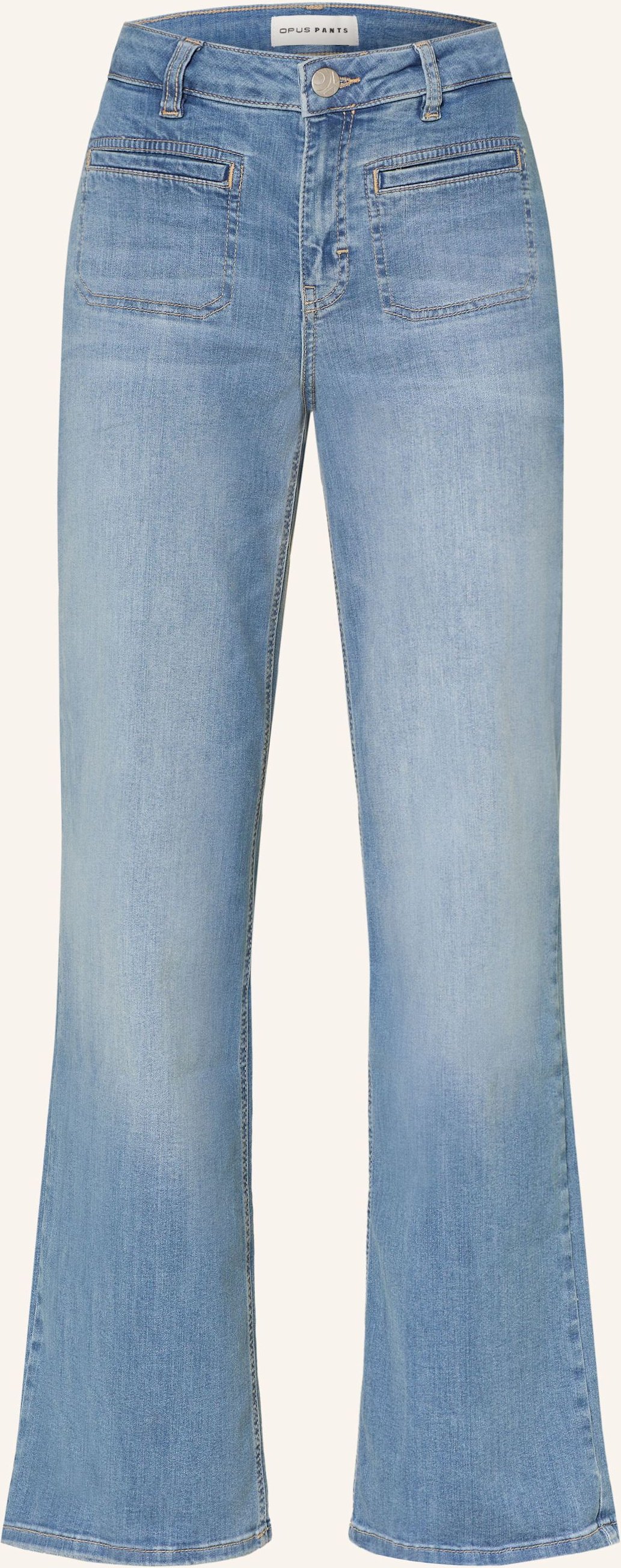 Opus Pants Straight Jeans Melly Fresh blau
