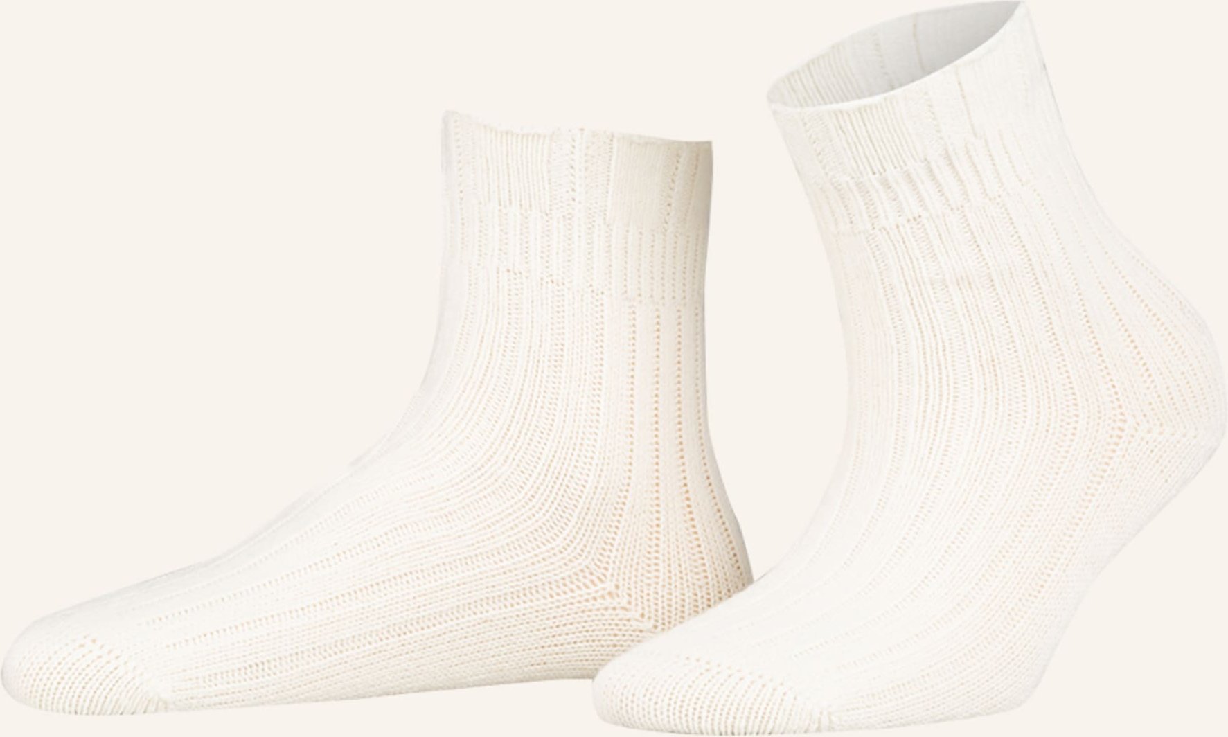 Falke Socken Bedsock Rib weiss