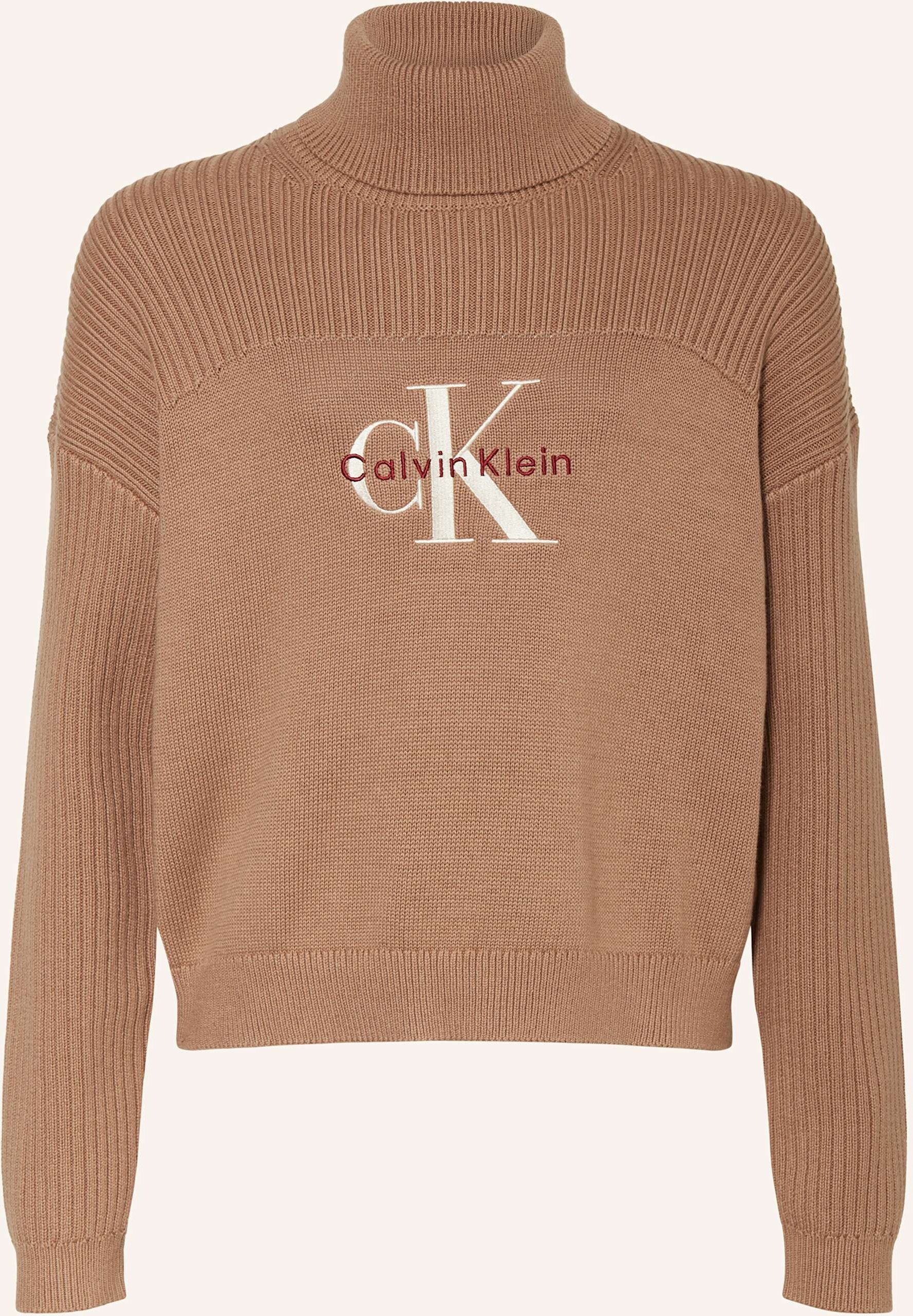 Thumbnail - Calvin Klein Rollkragenpullover braun
