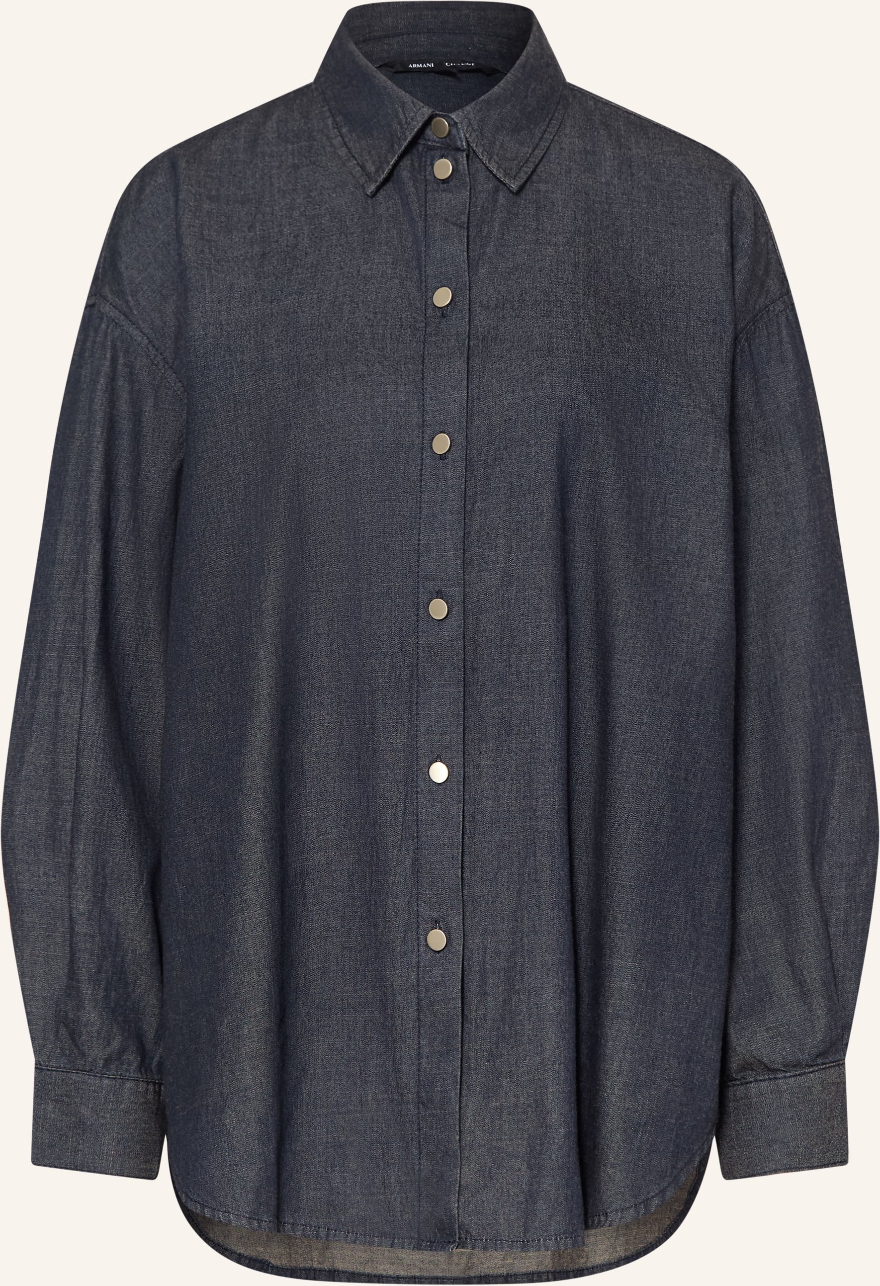 Armani Exchange Jeansbluse blau