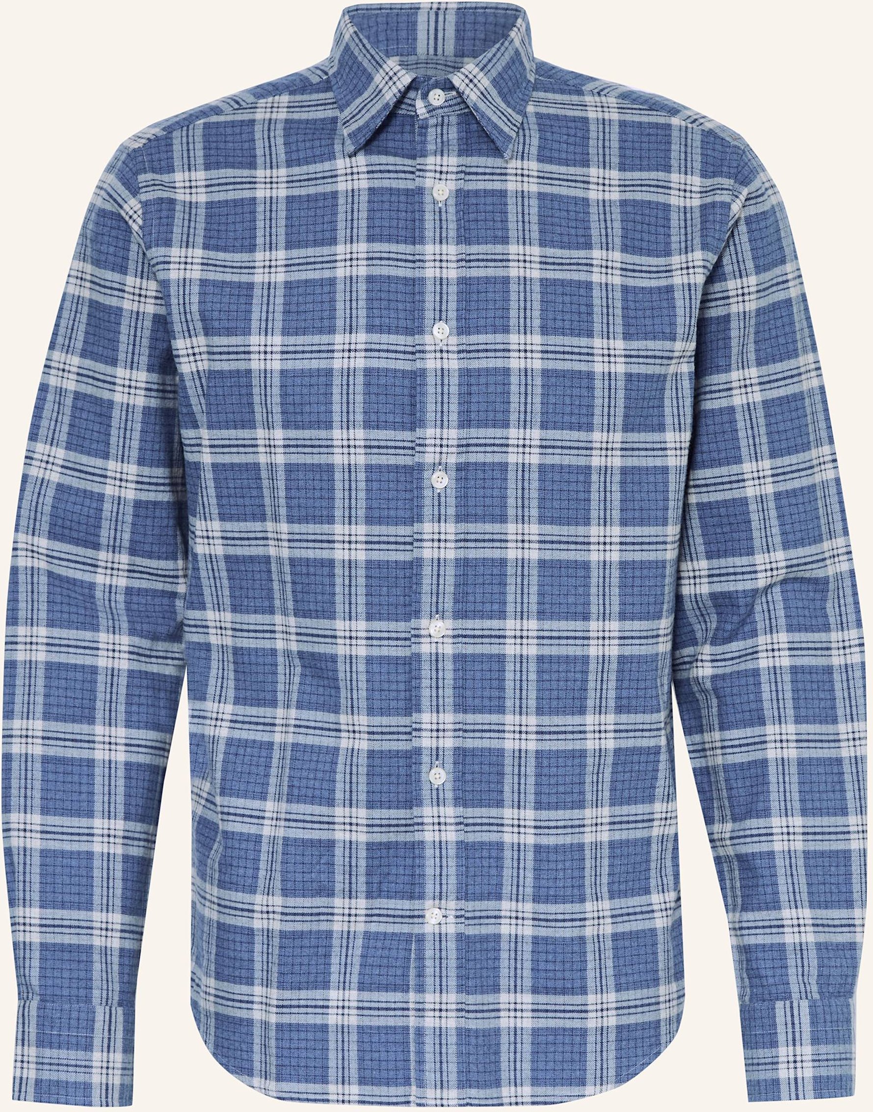 Gant Flanellhemd Regular Fit blau
