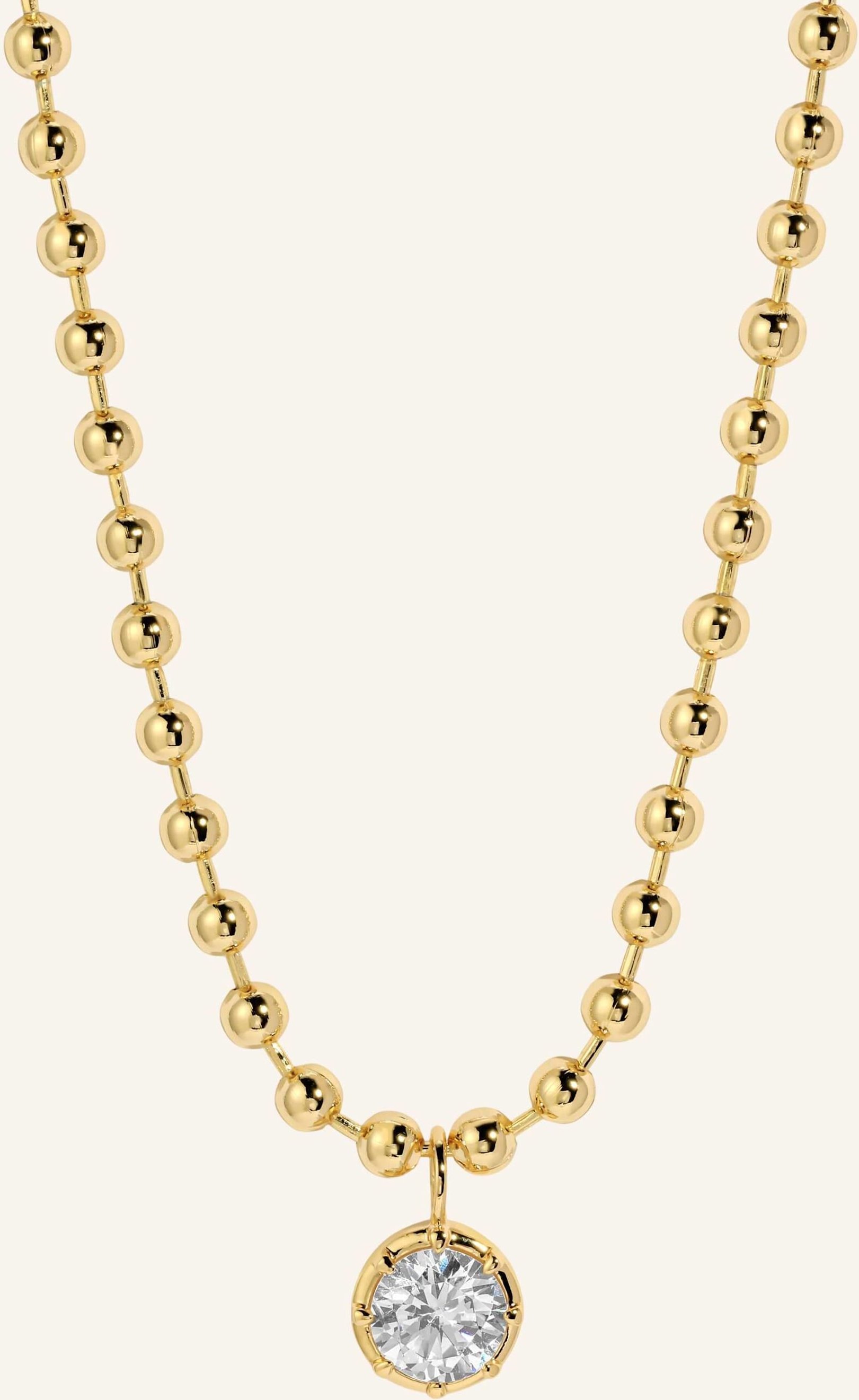 Lili Claspe Ketten Cleo Ball Chain By Glambou gold