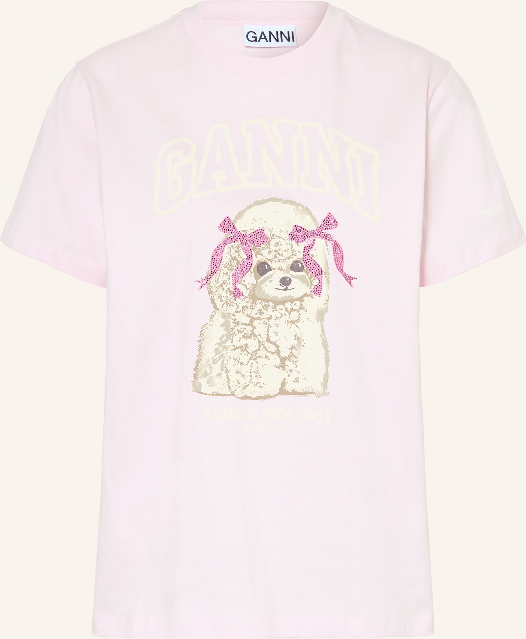 Ganni T-Shirt rosa