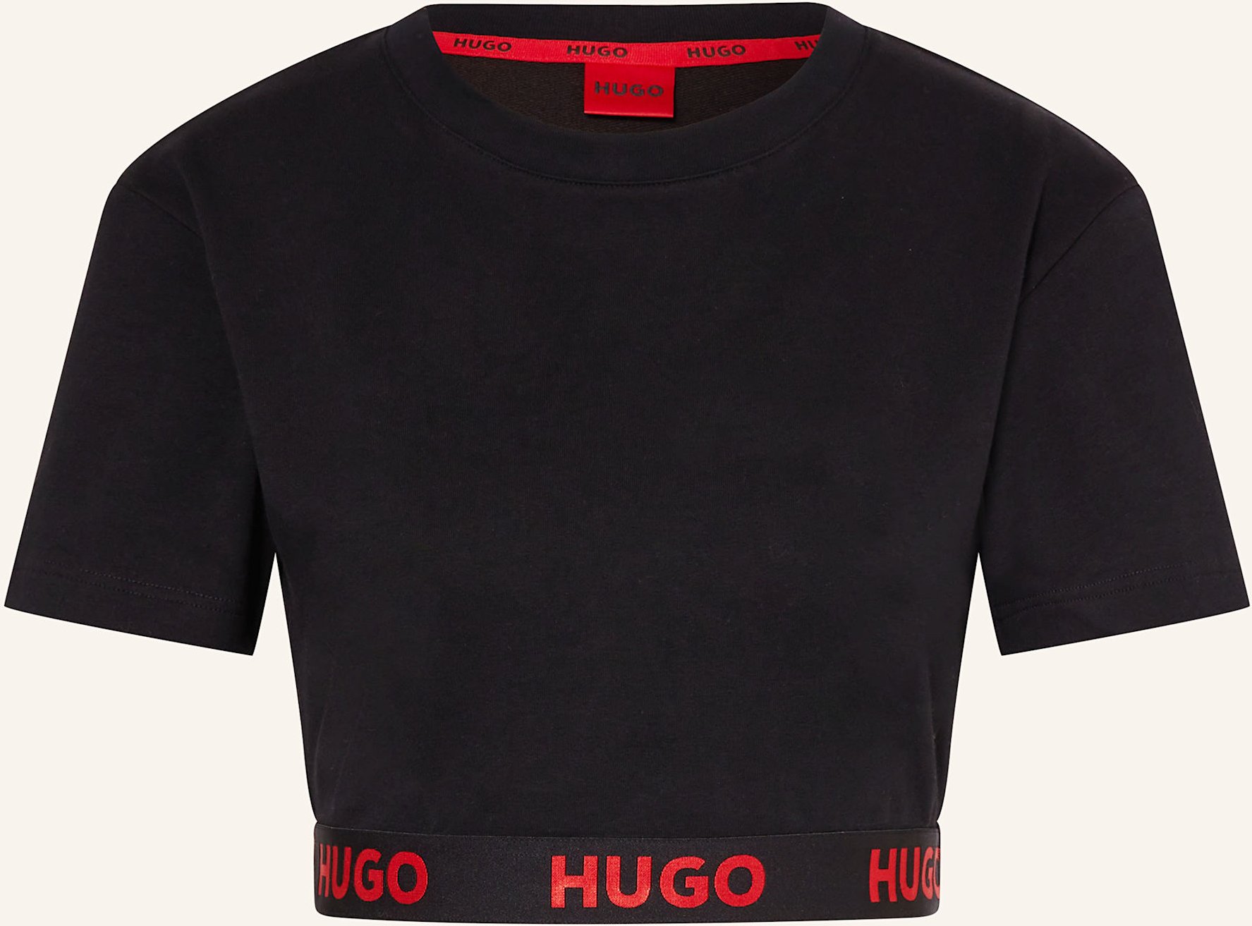 Hugo Lounge-Shirt Sporty schwarz