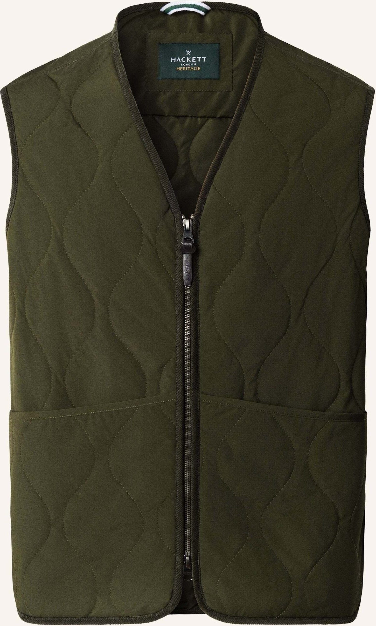 Hackett London Gilet H Trail Vest gruen