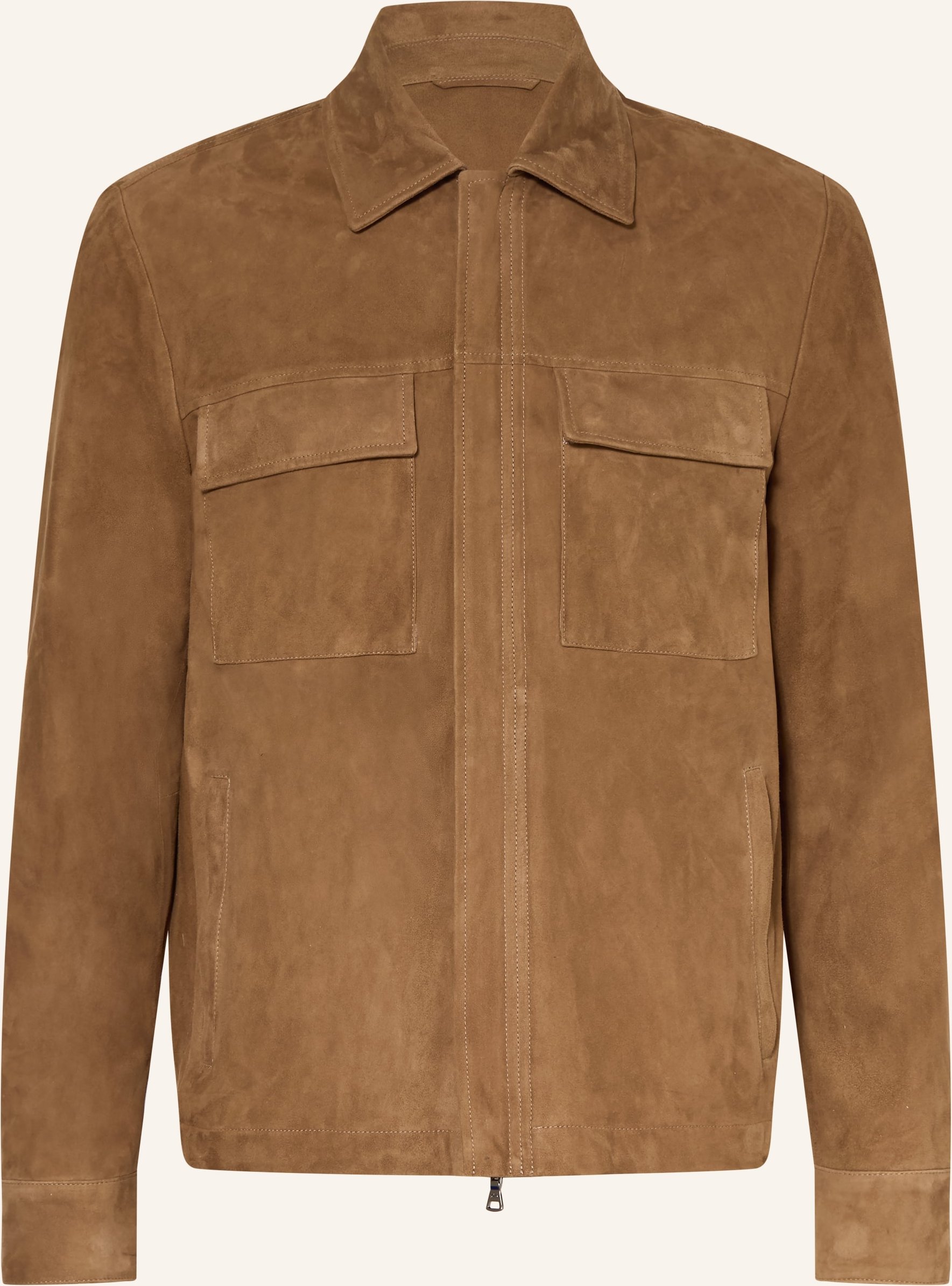 Paul & Shark Leder-Overjacket braun