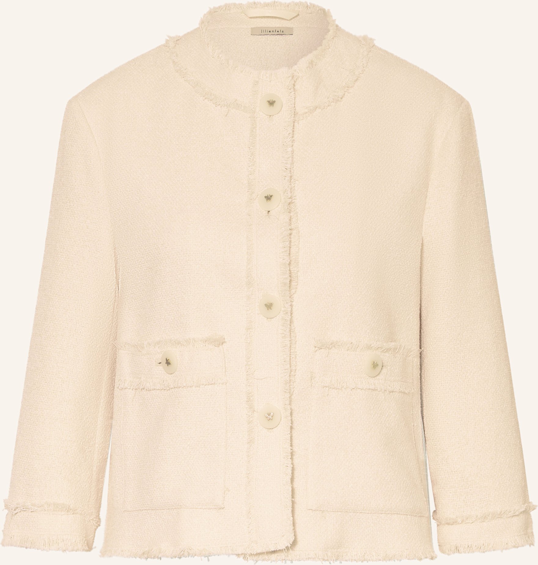 Thumbnail - Lilienfels Tweed-Jacke beige