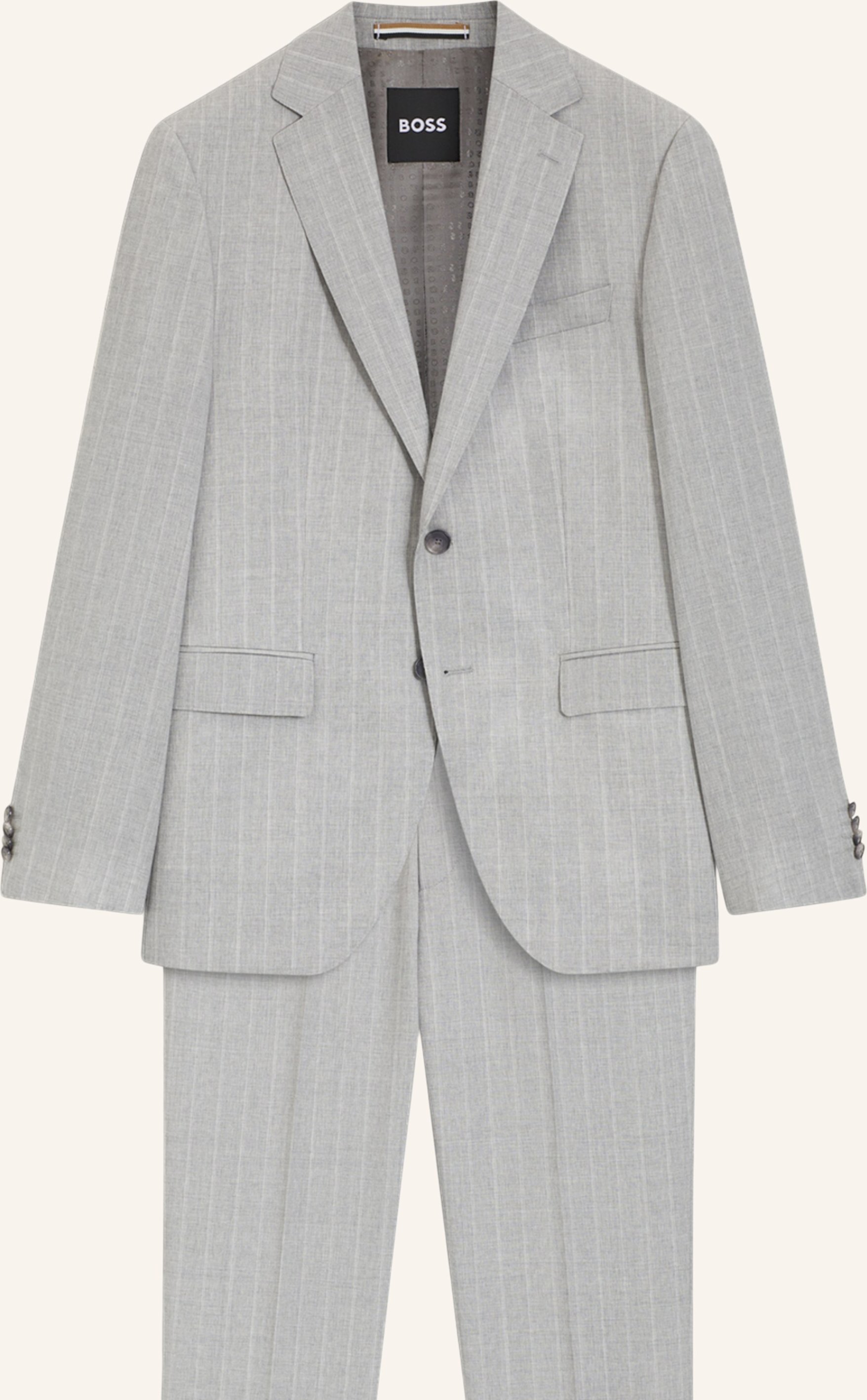 Boss Business Anzug H-Jeckson-2pcs-253 Regular Fit grau