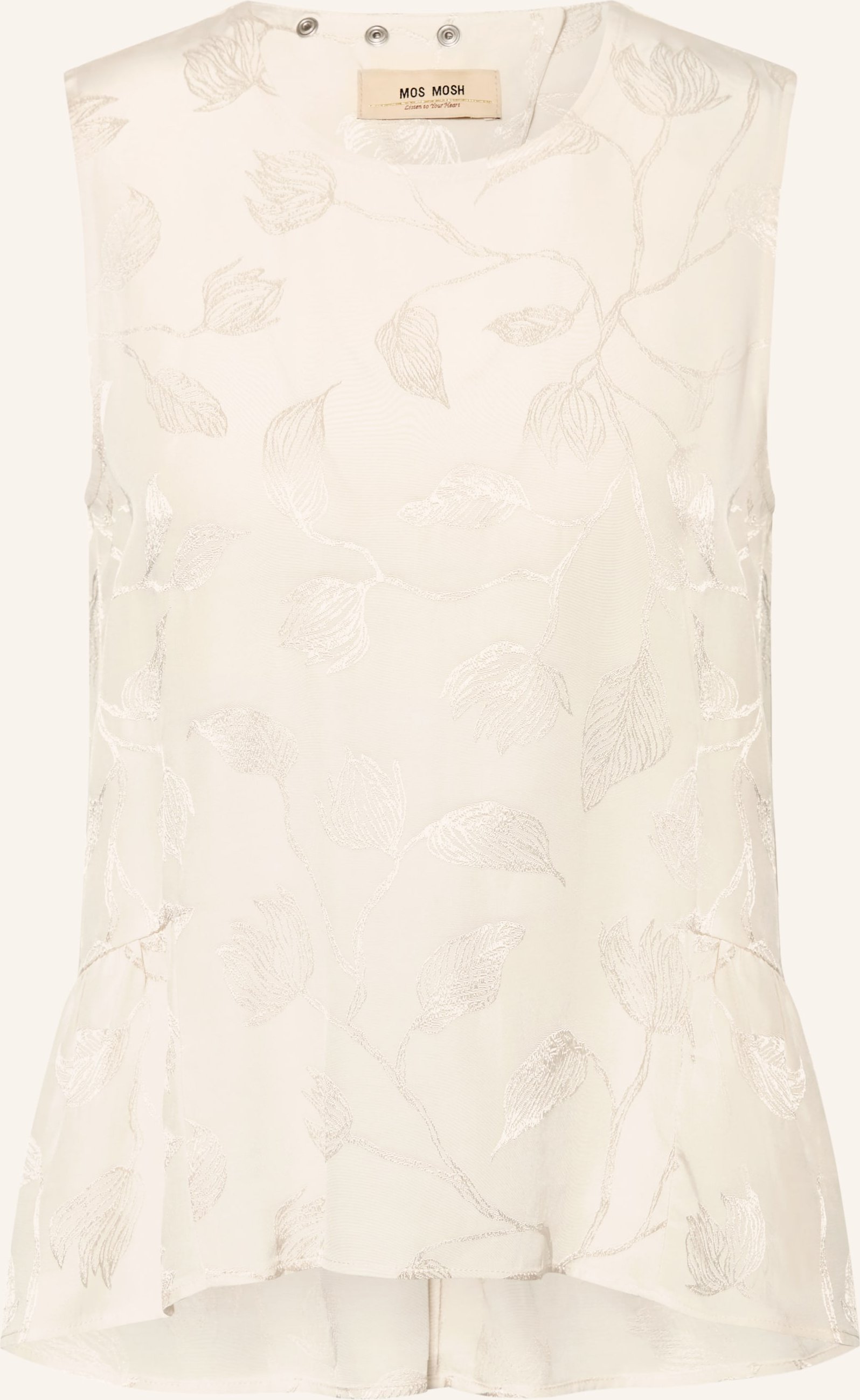 Mos Mosh Jacquard-Top Mmixo weiss