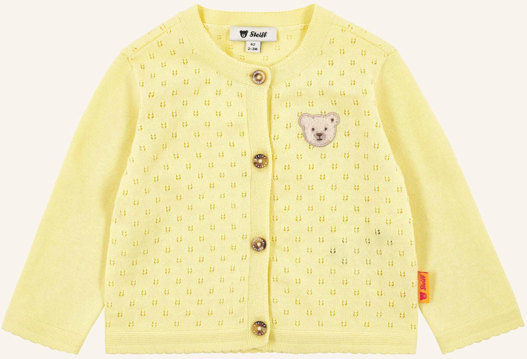 Steiff Strickjacke Aloha gelb